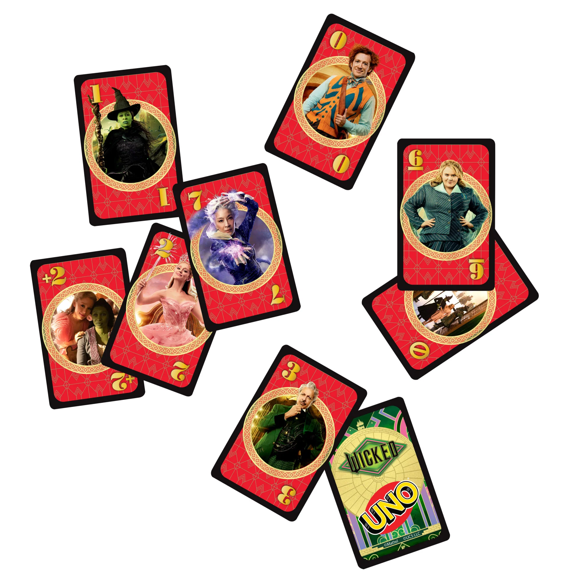 UNO Wicked Card Game For Kid, Adult & Family Nights Inspired By The Movie - Image 3