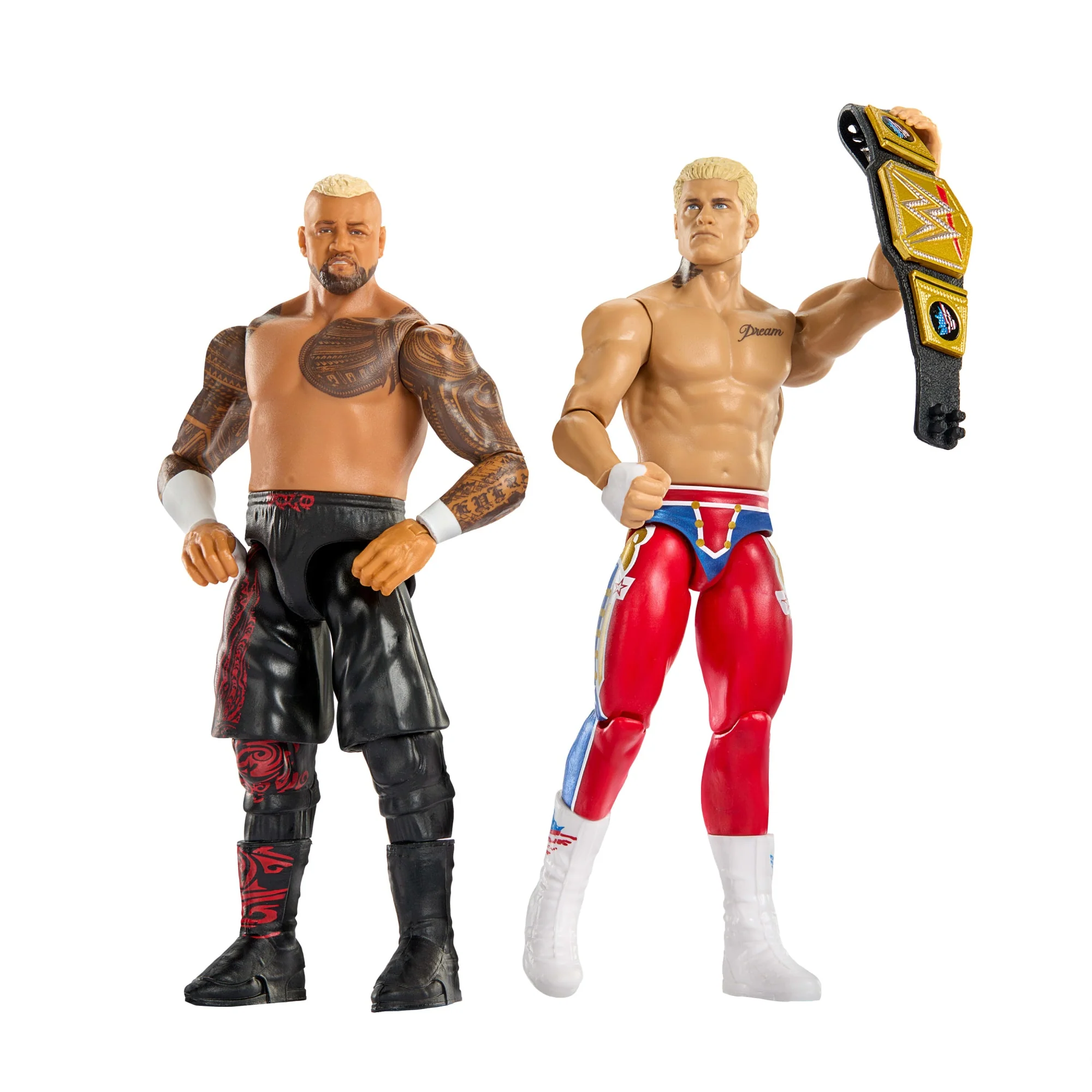 WWE Main Event Showdown Cody Rhodes vs Solo Sikoa Action Figures Set, Series #24, 6-Inch Collectibles - Image 3