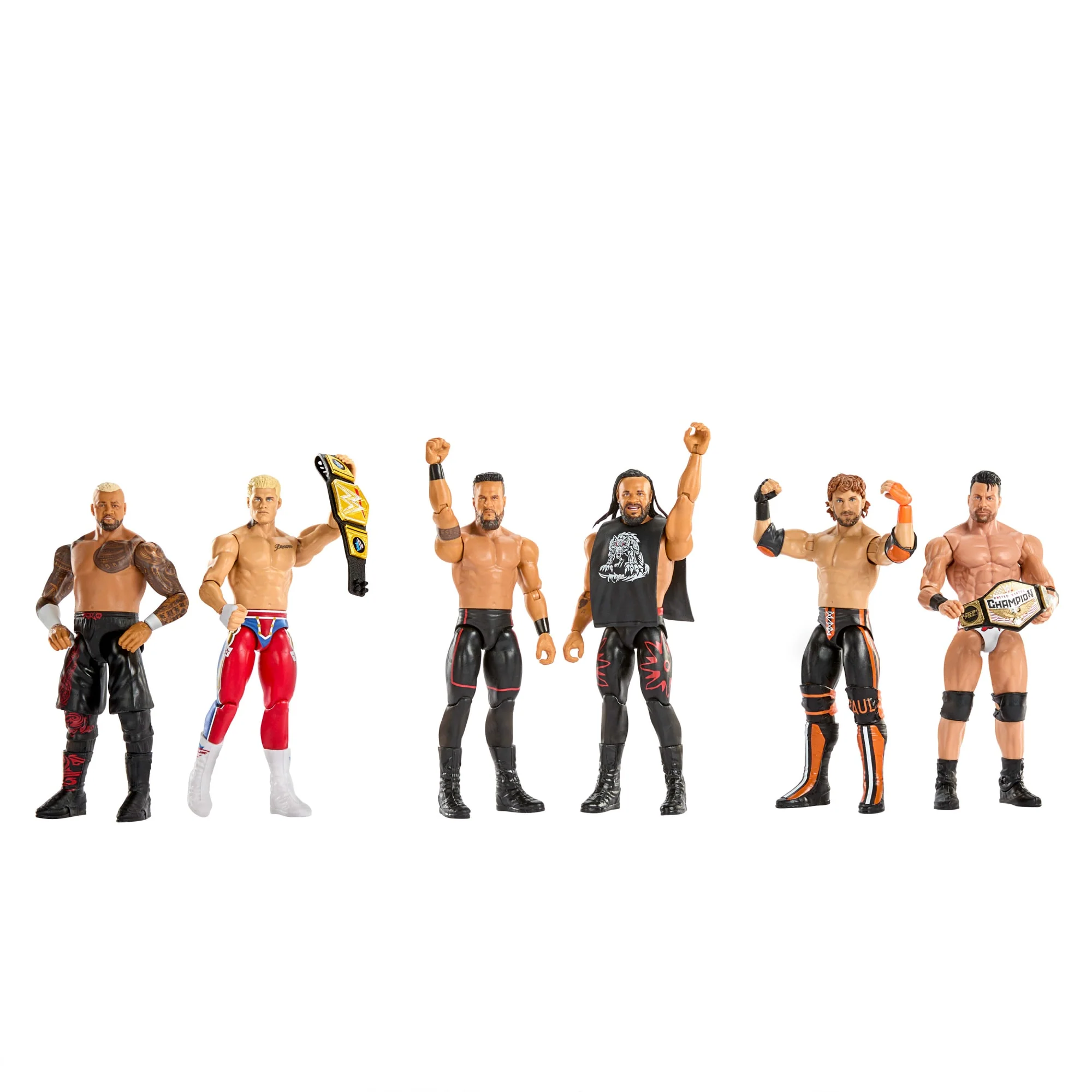 WWE Main Event Showdown Cody Rhodes vs Solo Sikoa Action Figures Set, Series #24, 6-Inch Collectibles - Image 5