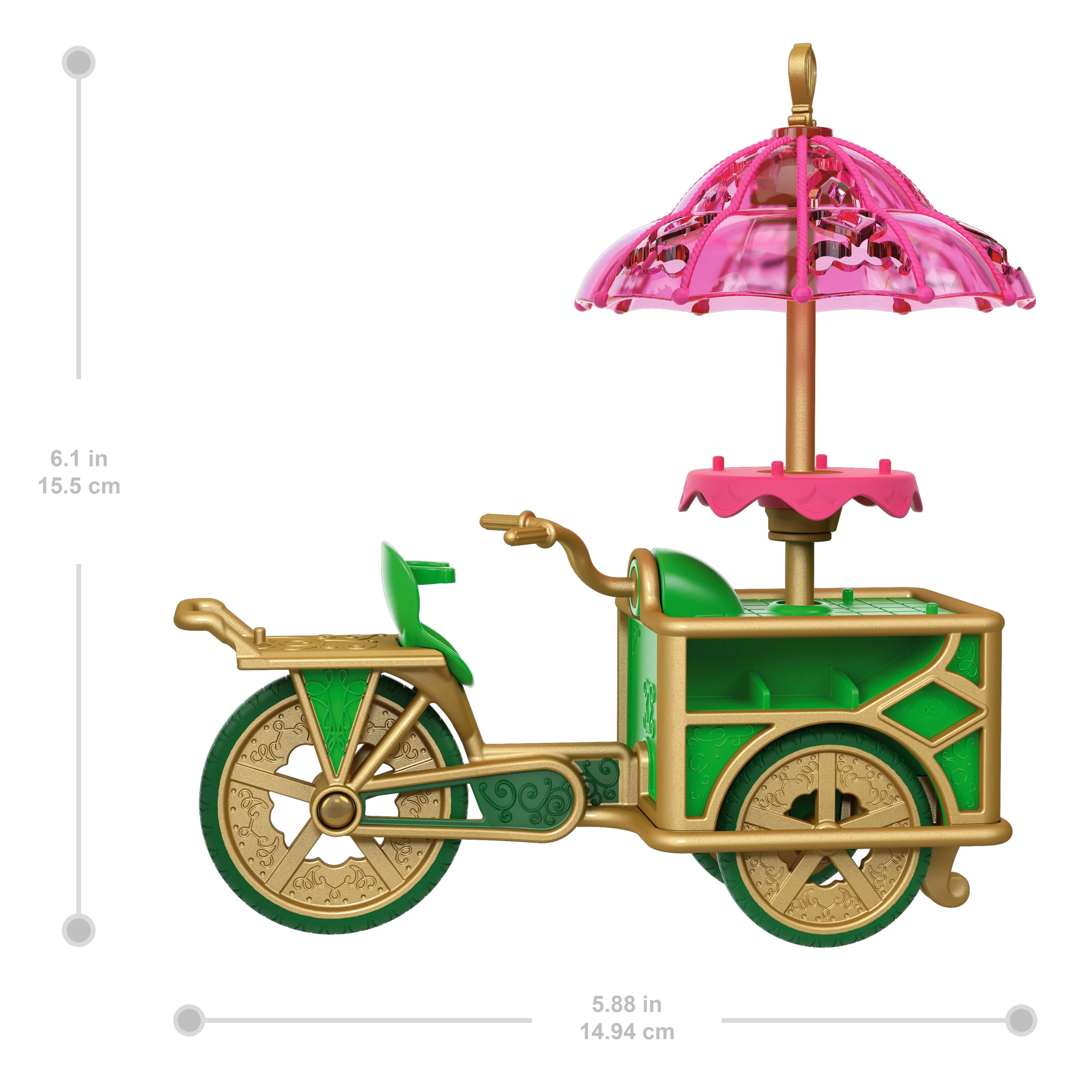 Universal Pictures’ Wicked Emerald City Dessert Cart Toy With Cart, Small Doll & 7 Accessories - Image 2