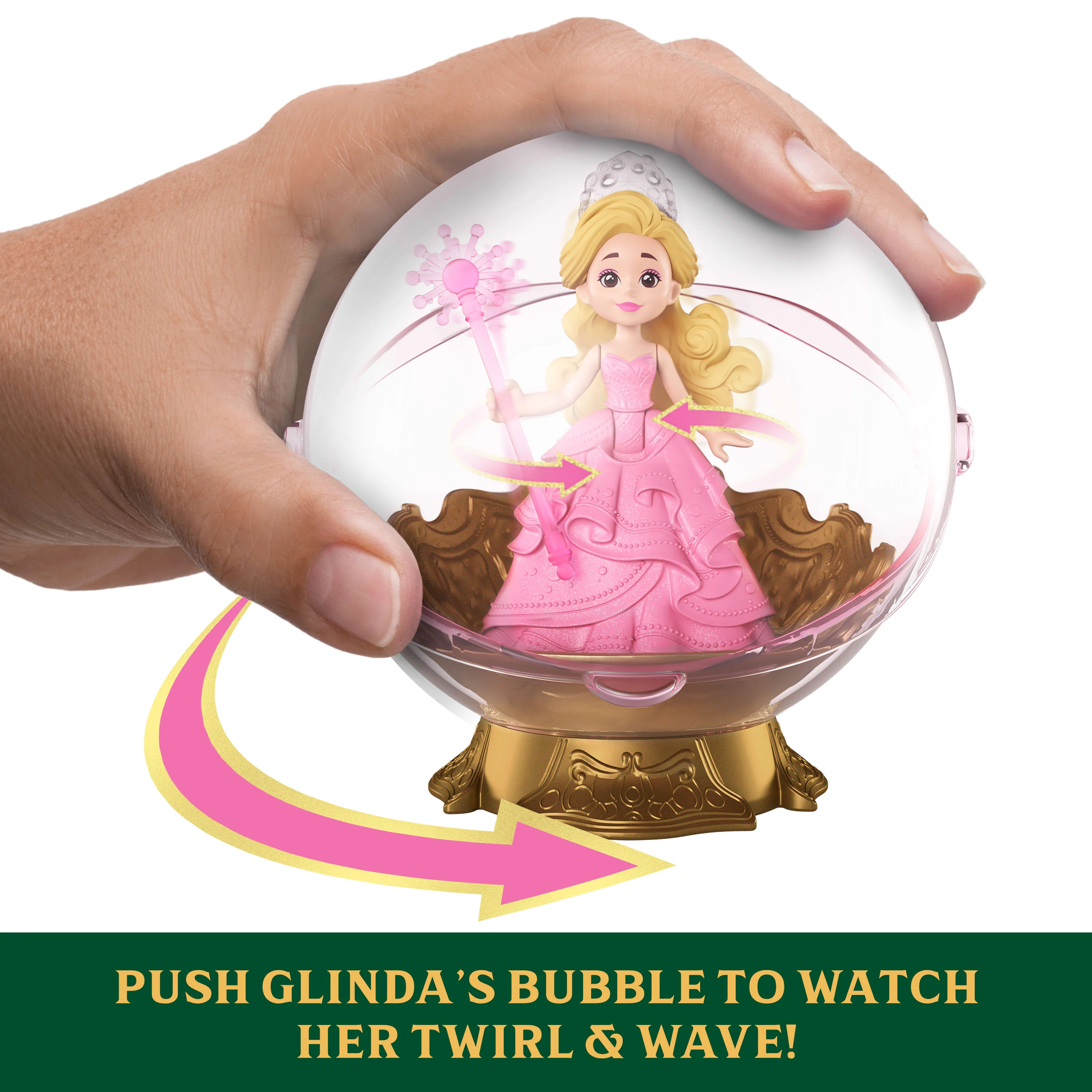 Universal Pictures’ Wicked Glinda's Floating Bubble Toy With Vehicle & Glinda Small Doll - Image 3