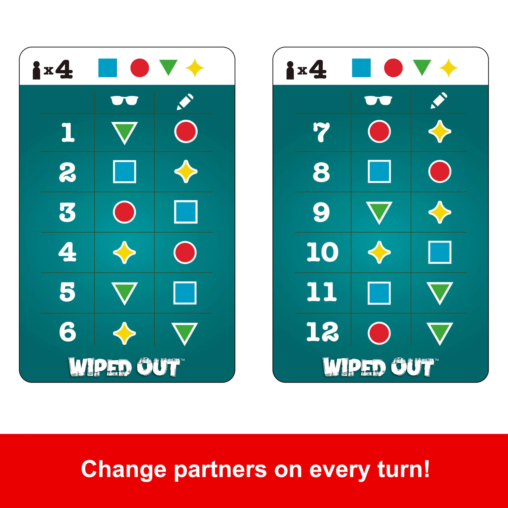 Wiped Out Party Game, Guessing Game For Families, Teens, Adults With Erasable Clues And Blackout Glasses For 3-6 Players - Image 5