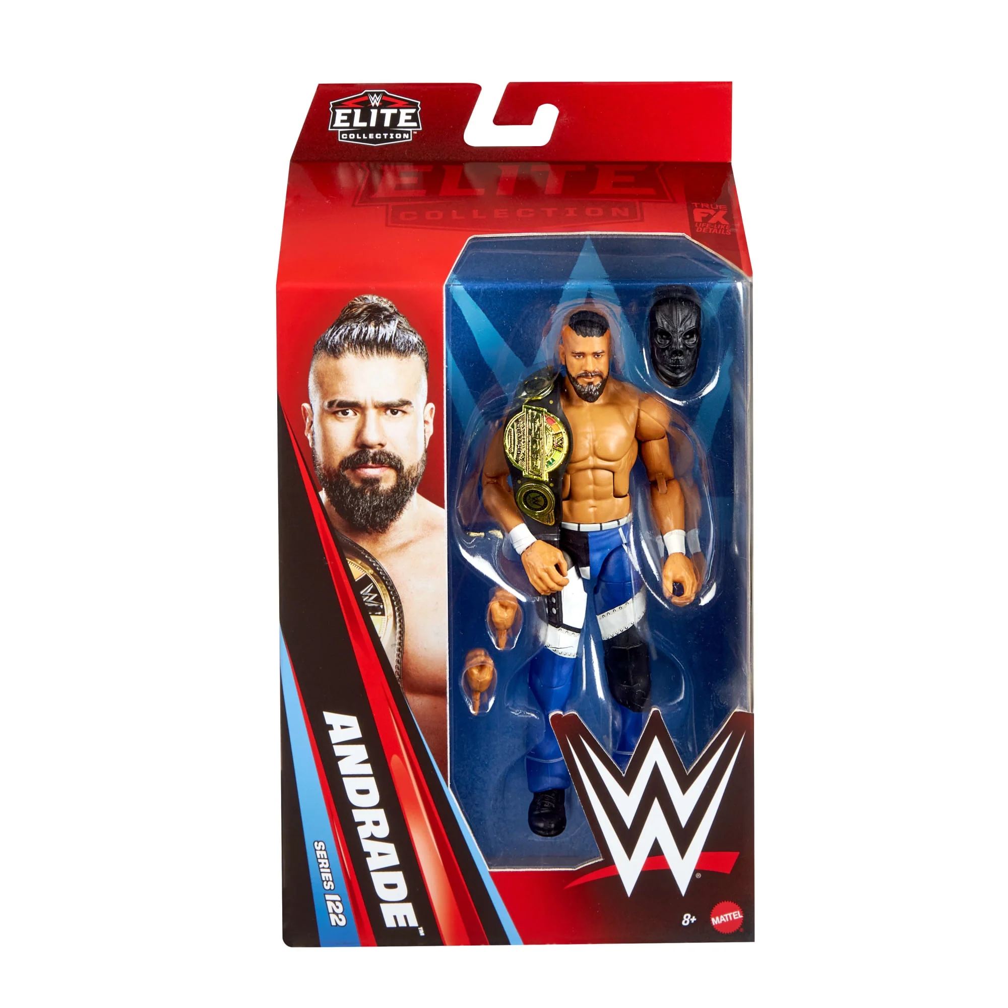 WWE Elite Andrade Action Figure, Series #122 Set, 6-Inch Collectible With Articulation & Accessories - Image 6