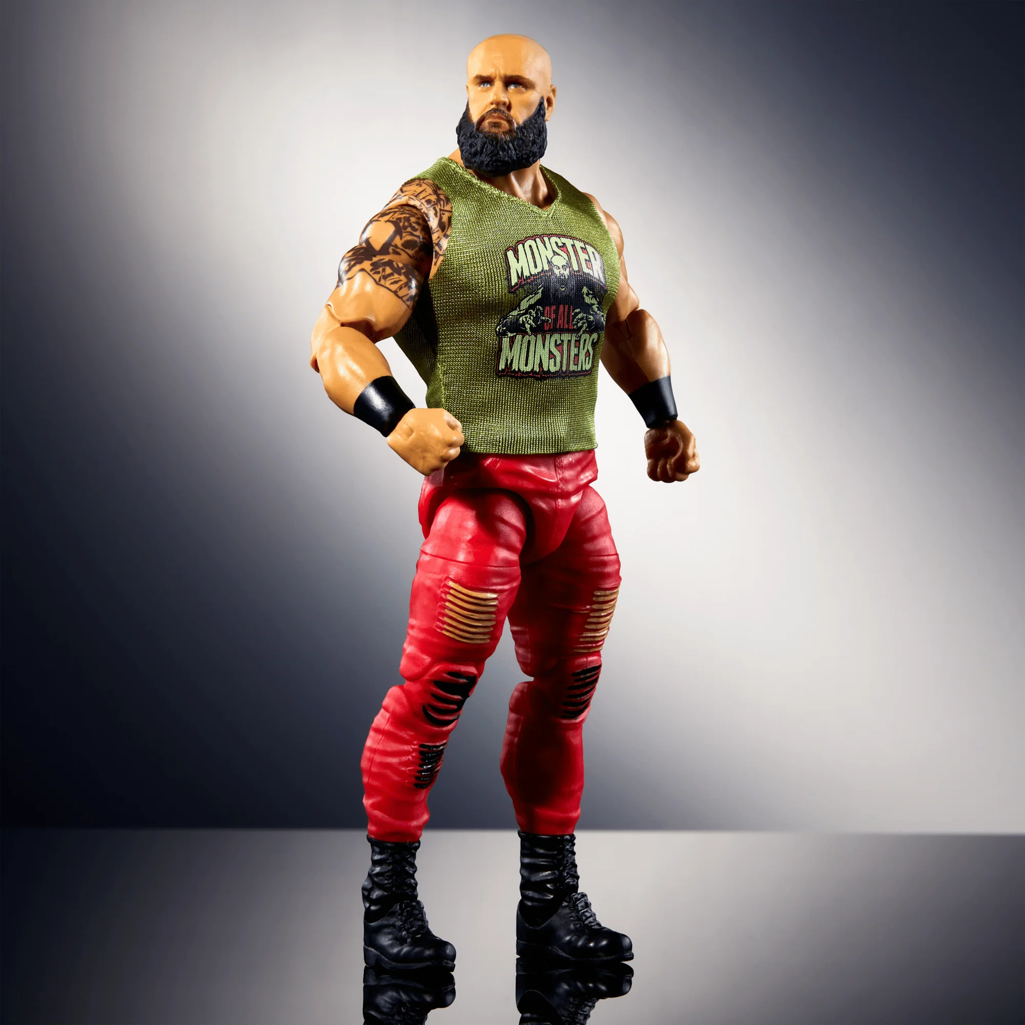 WWE Elite Braun Strowman Action Figure, 6-inch Collectible Superstar With Articulation & Accessories - Image 3