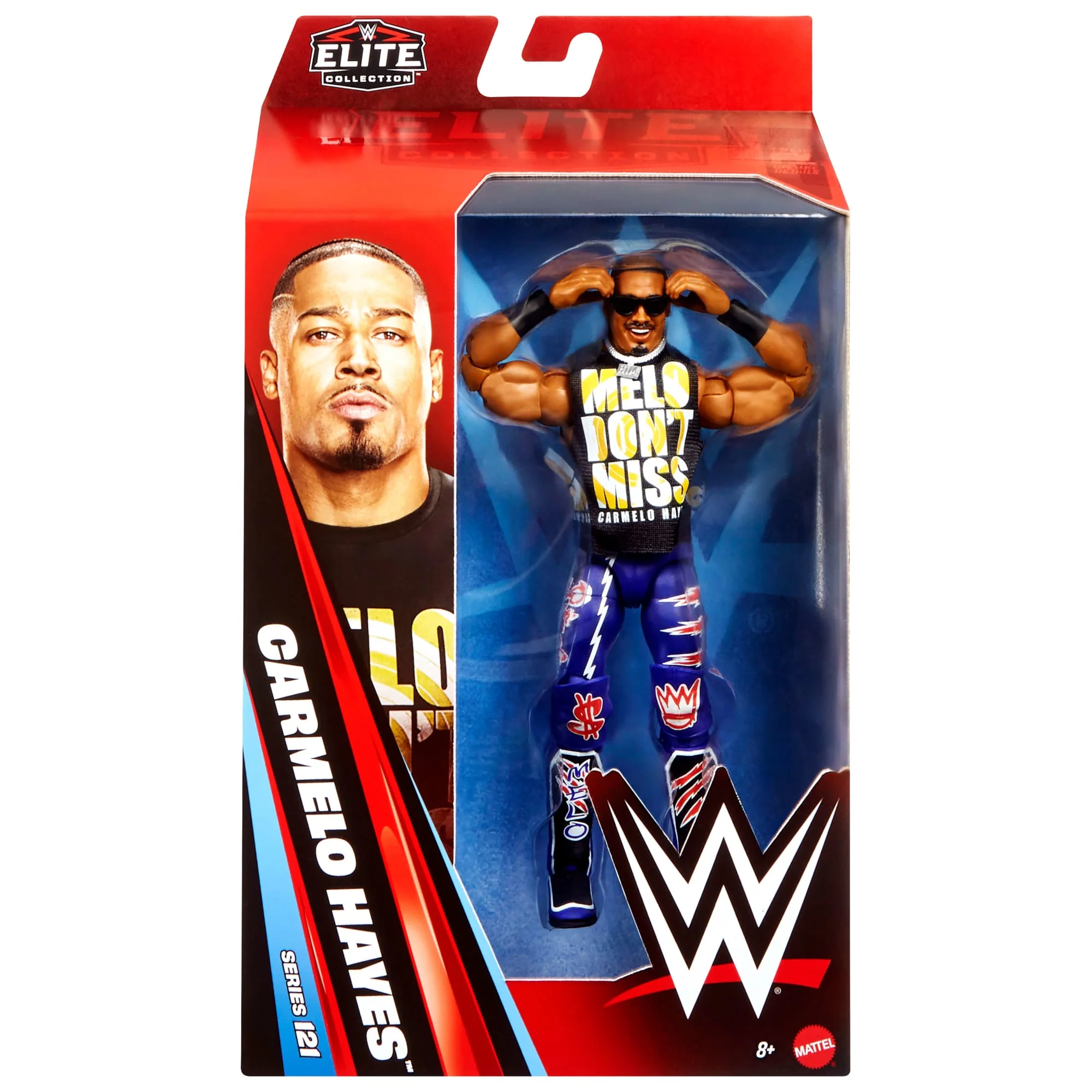 WWE Elite Carmelo Hayes Action Figure Series #121, 6-Inch Collectible With Accessories - Image 6
