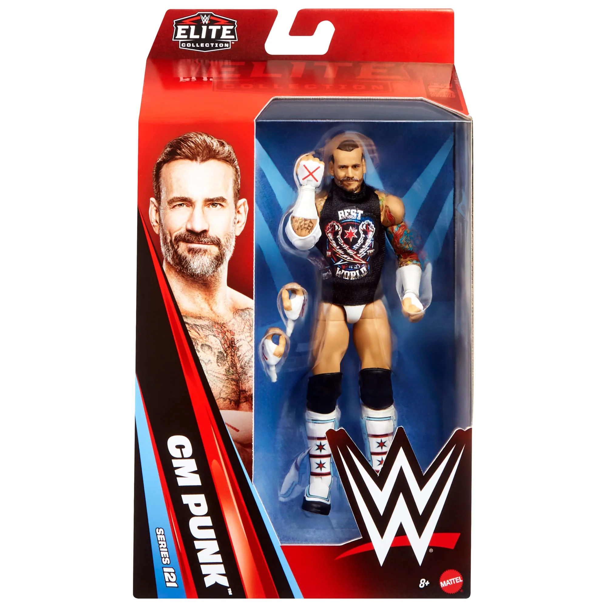 WWE Elite Cm Punk Action Figure, Greatest Hits 2025, 6-Inch Collectible Set With Accessories - Image 6