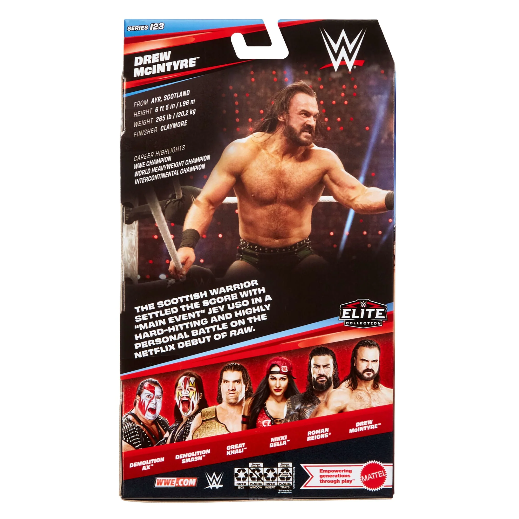 WWE Elite Drew Mcintyre Action Figure, Series #123 Set, 6-Inch Collectible With Accessories - Image 6