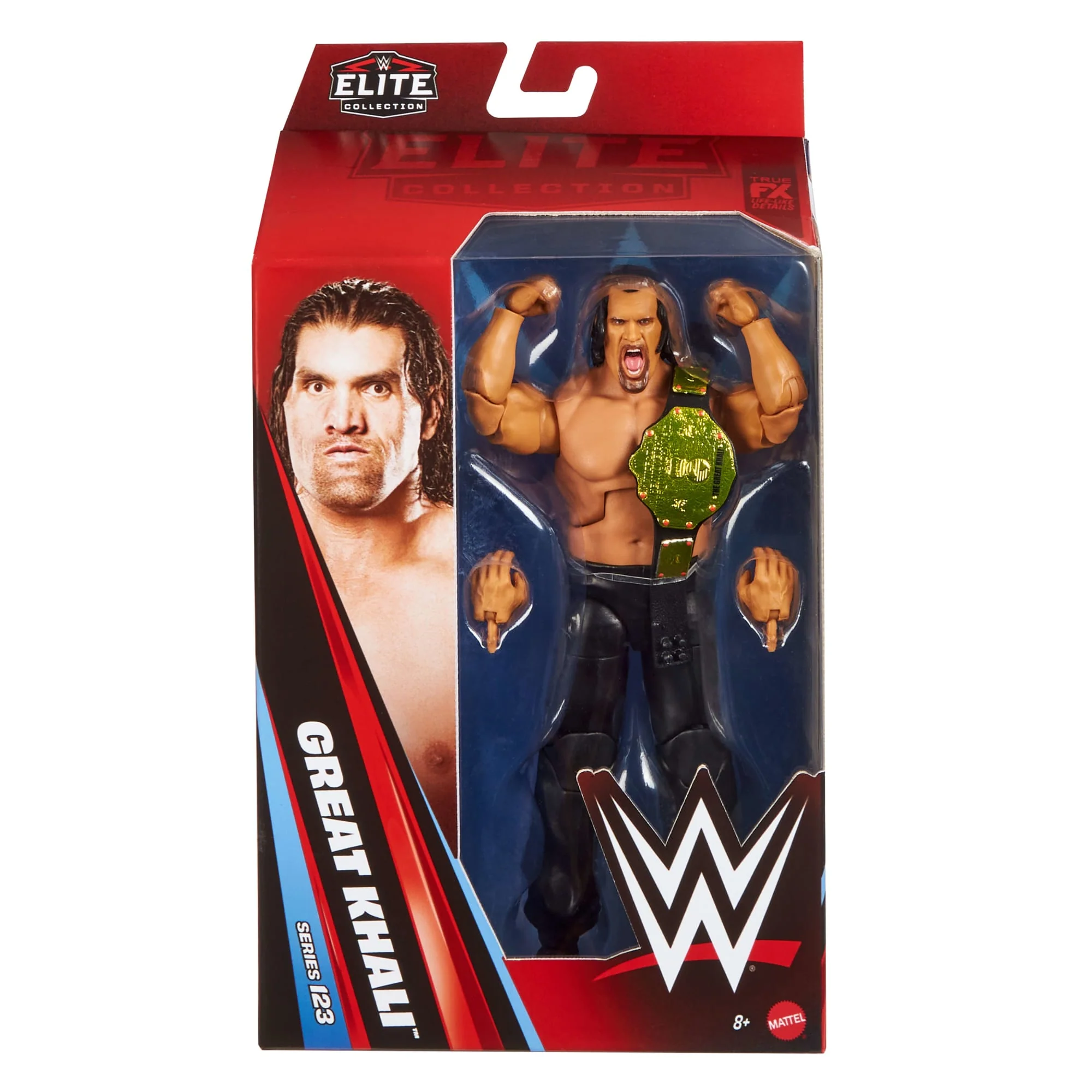 WWE Elite Great Khali Smash Action Figure, Series #123 Set, 6-Inch Collectible With Accessories - Image 2