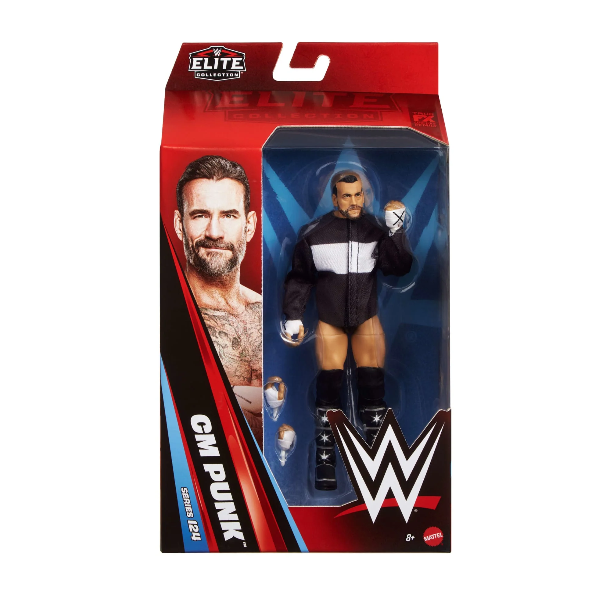 WWE Elite Cm Punk Action Figure, Series #124 Set, 6-Inch Collectible With Articulation & Accessories - Image 2