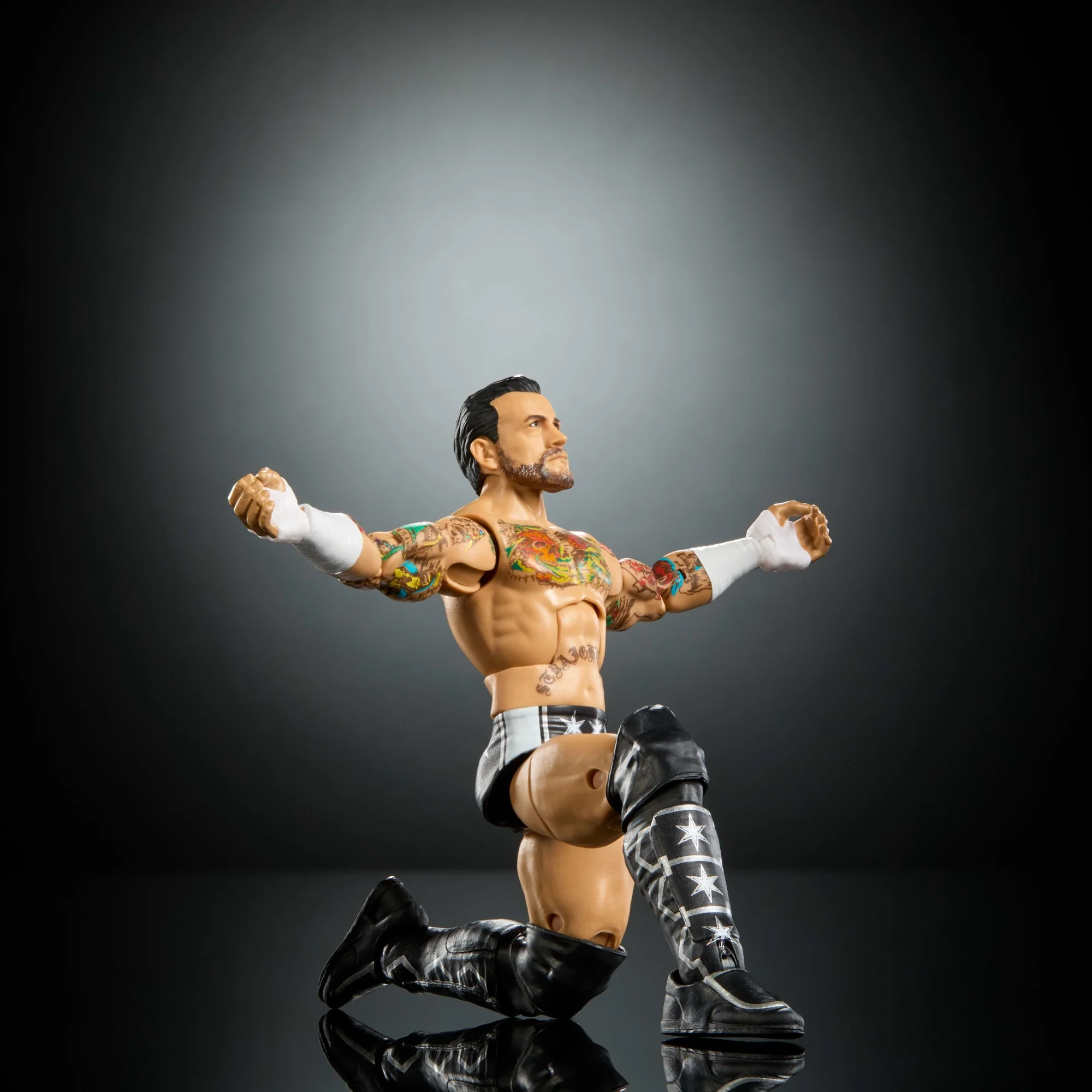 WWE Elite Cm Punk Action Figure, Series #124 Set, 6-Inch Collectible With Articulation & Accessories - Image 4