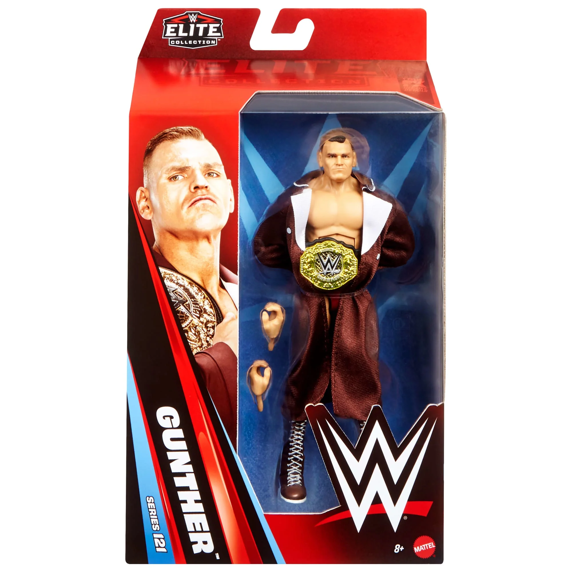 WWE Elite Gunther Action Figure Series #121, 6-Inch Collectible With Accessories - Image 6