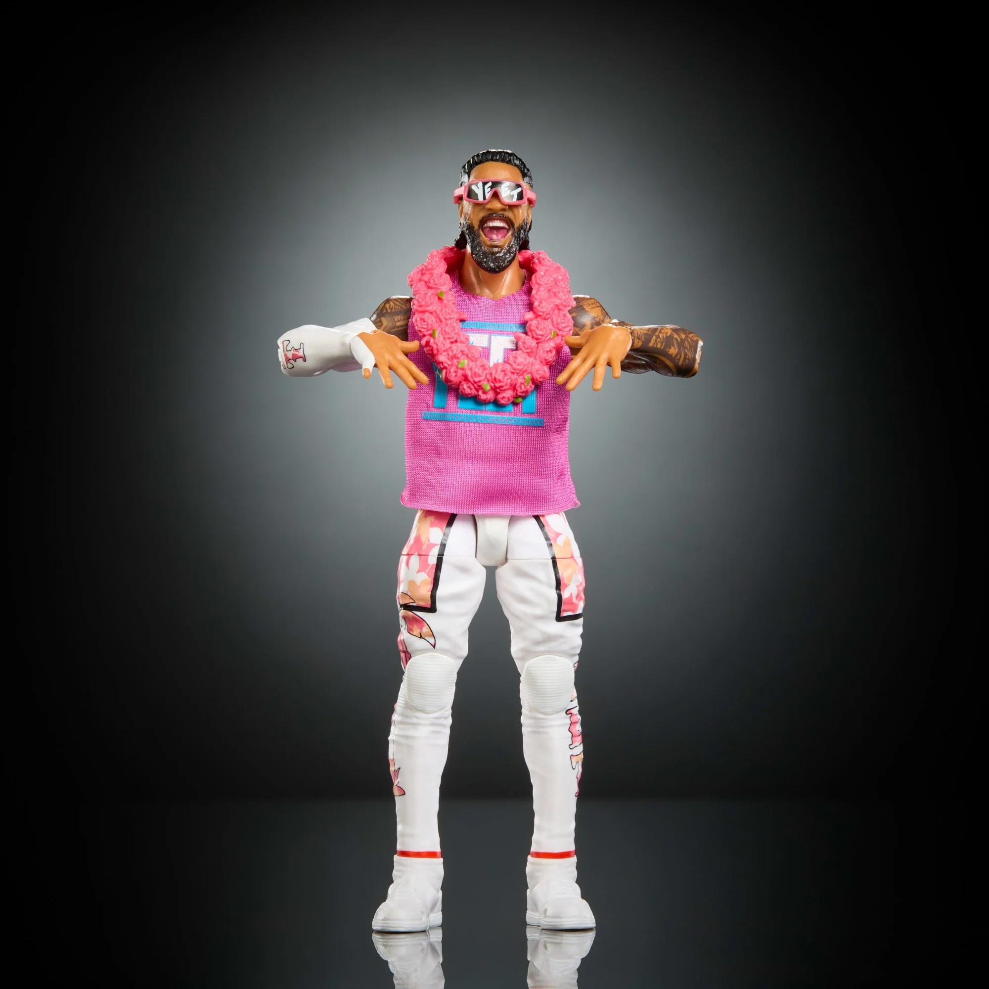 WWE Elite Jey Uso Action Figure, Series #124 Set, 6-Inch Collectible With Articulation & Accessories - Image 3