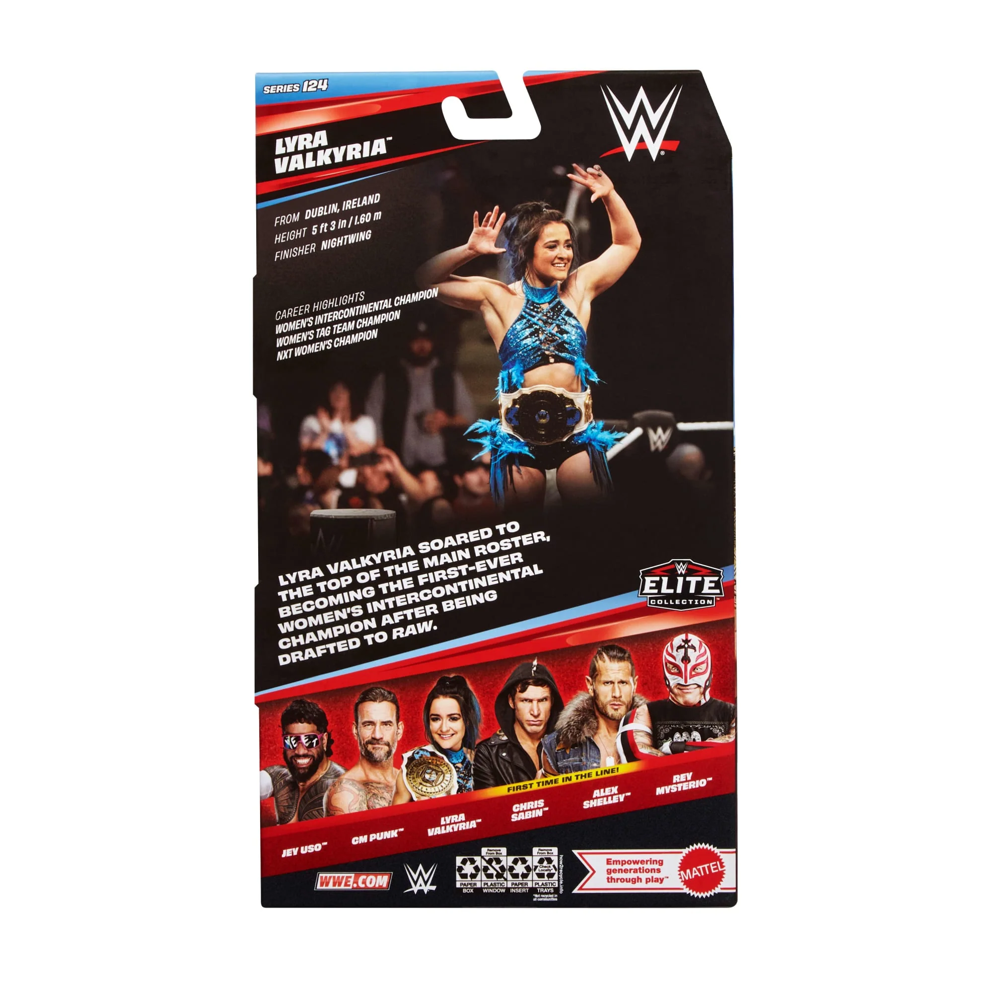 WWE Elite Lyra Valkria Action Figure, Series #124, 6-Inch Collectible With Articulation & Accessories - Image 6