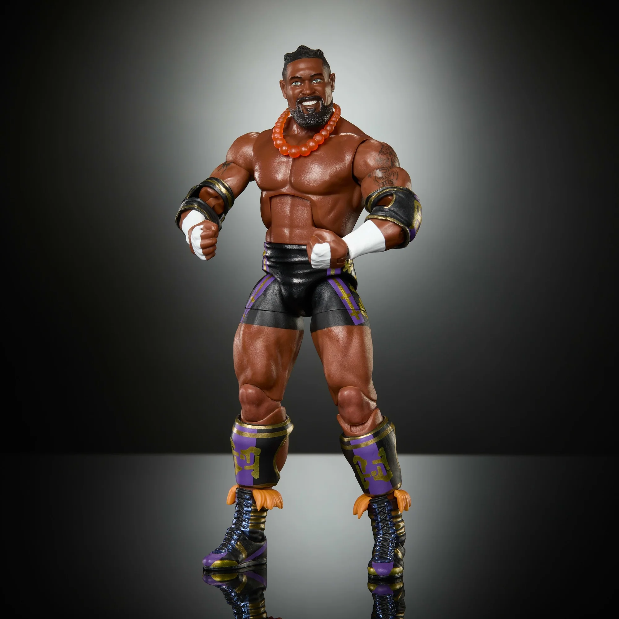 WWE Elite Oba Femi Action Figure, Series #121Set, 6-Inch Collectible With Accessories - Image 3