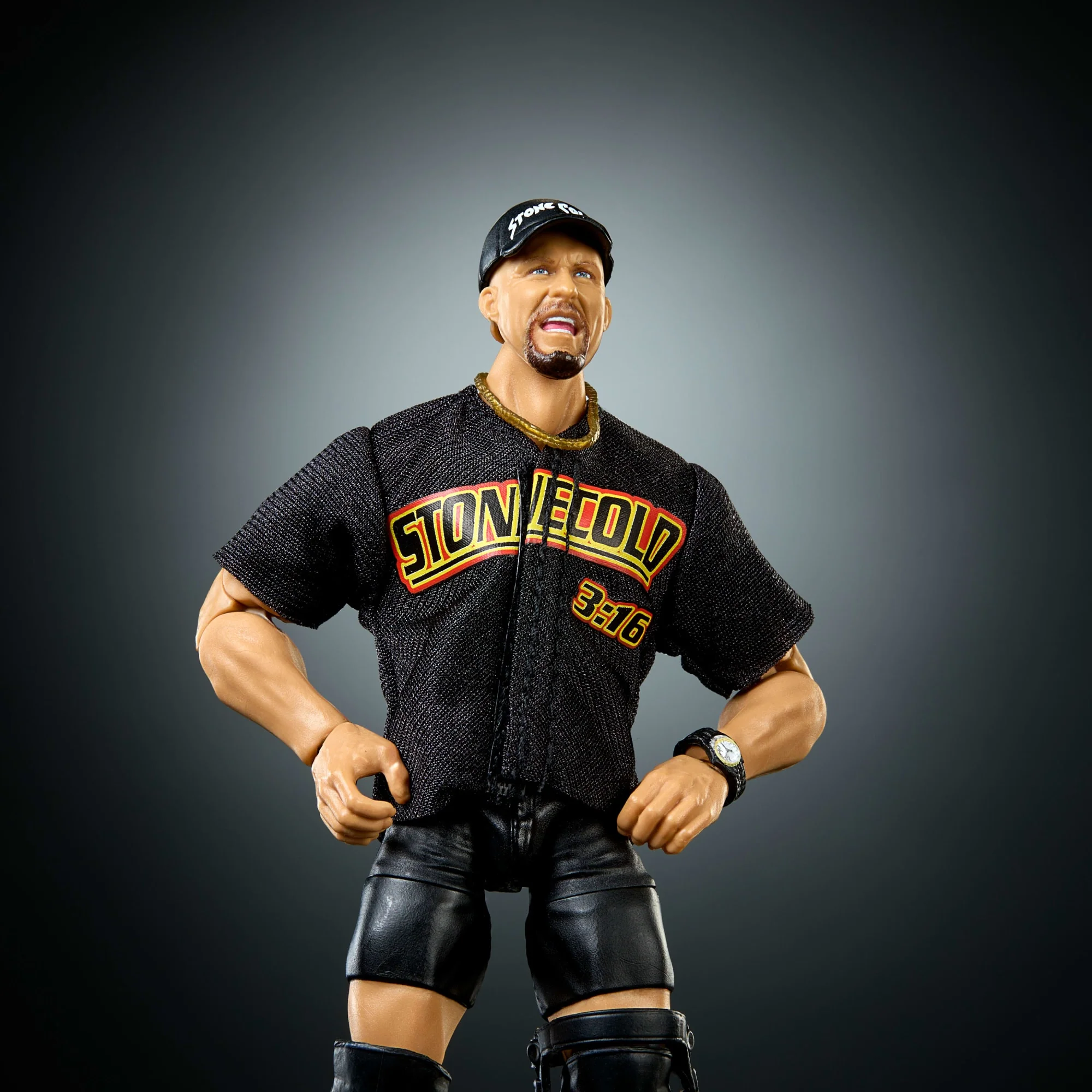 WWE Elite “Stone Cold” Steve Austin Action Figure, Series #122, 6-Inch Collectible With Accessories - Image 2