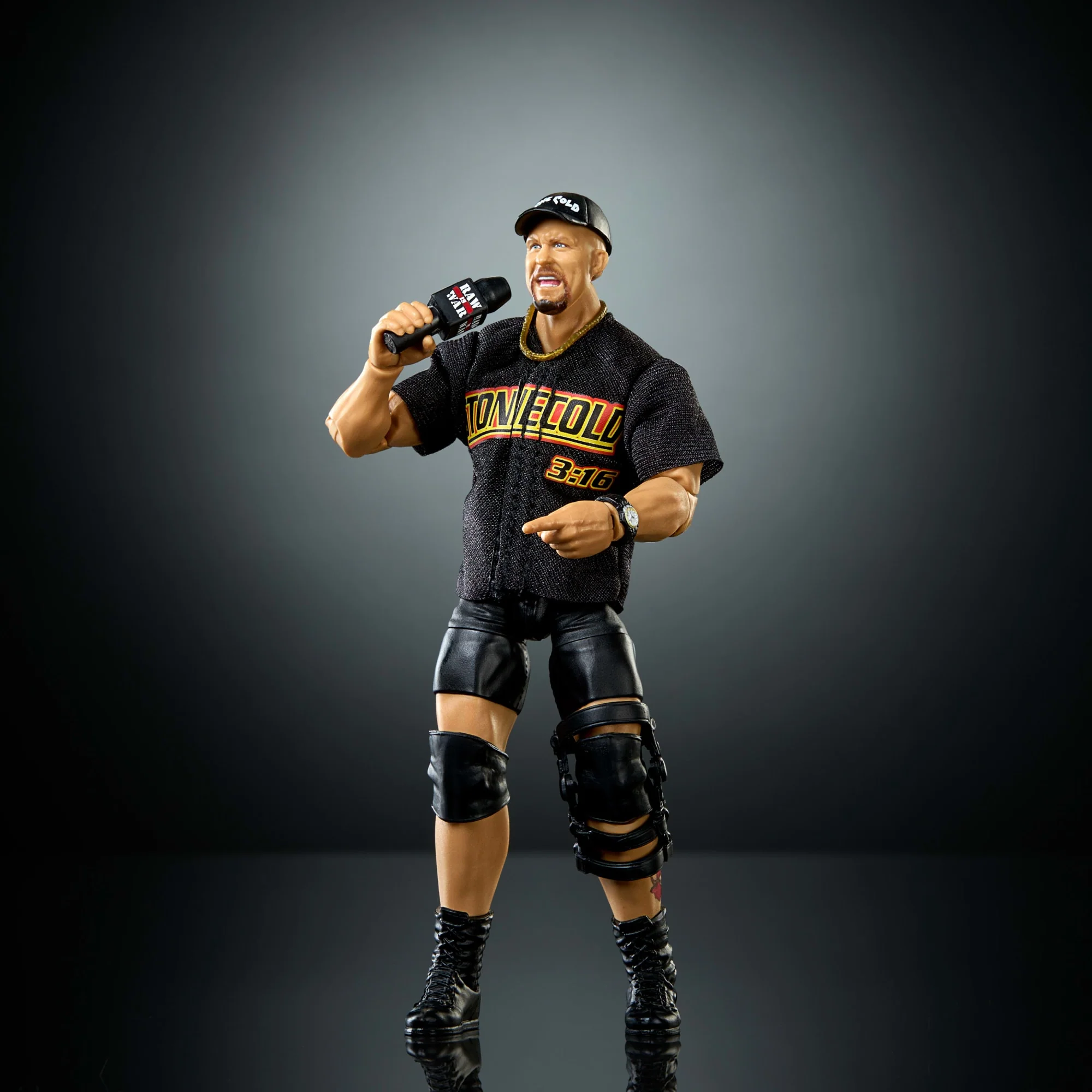 WWE Elite “Stone Cold” Steve Austin Action Figure, Series #122, 6-Inch Collectible With Accessories - Image 4