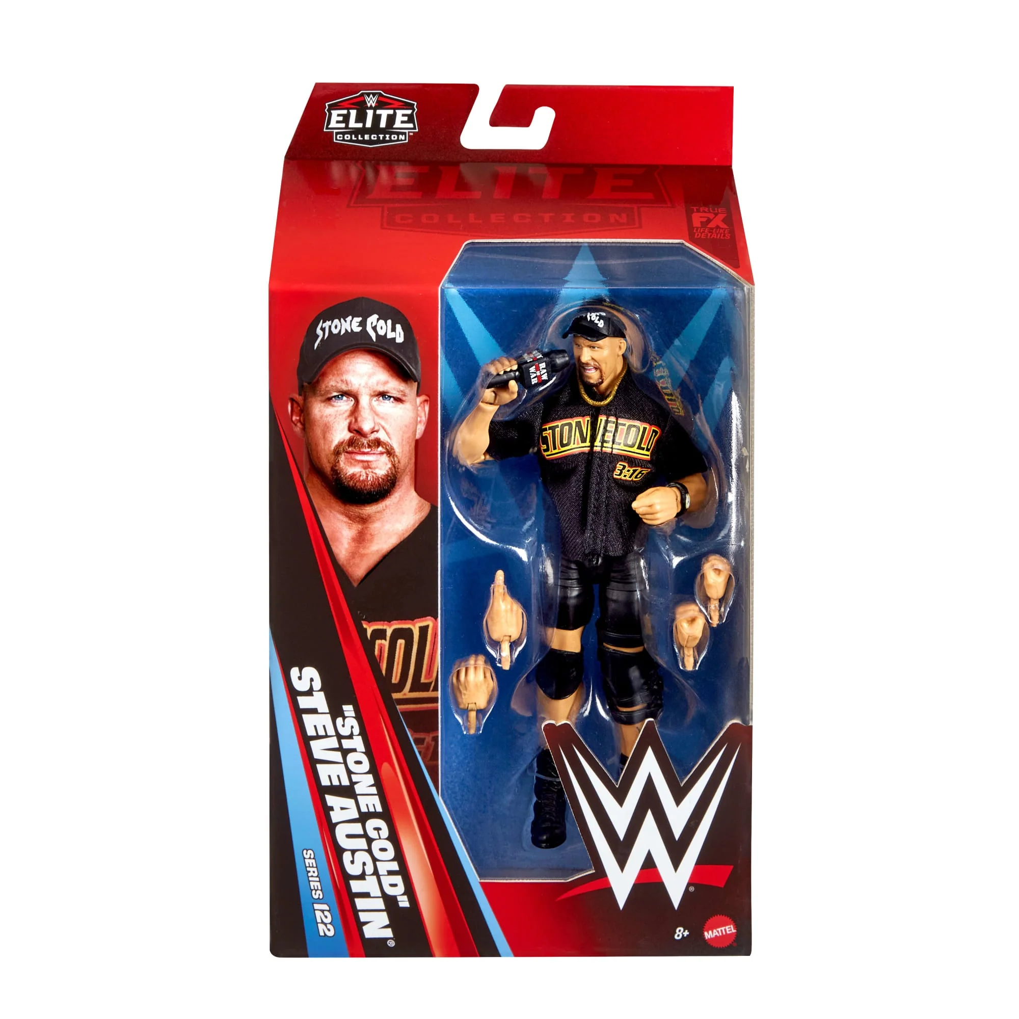 WWE Elite “Stone Cold” Steve Austin Action Figure, Series #122, 6-Inch Collectible With Accessories - Image 5