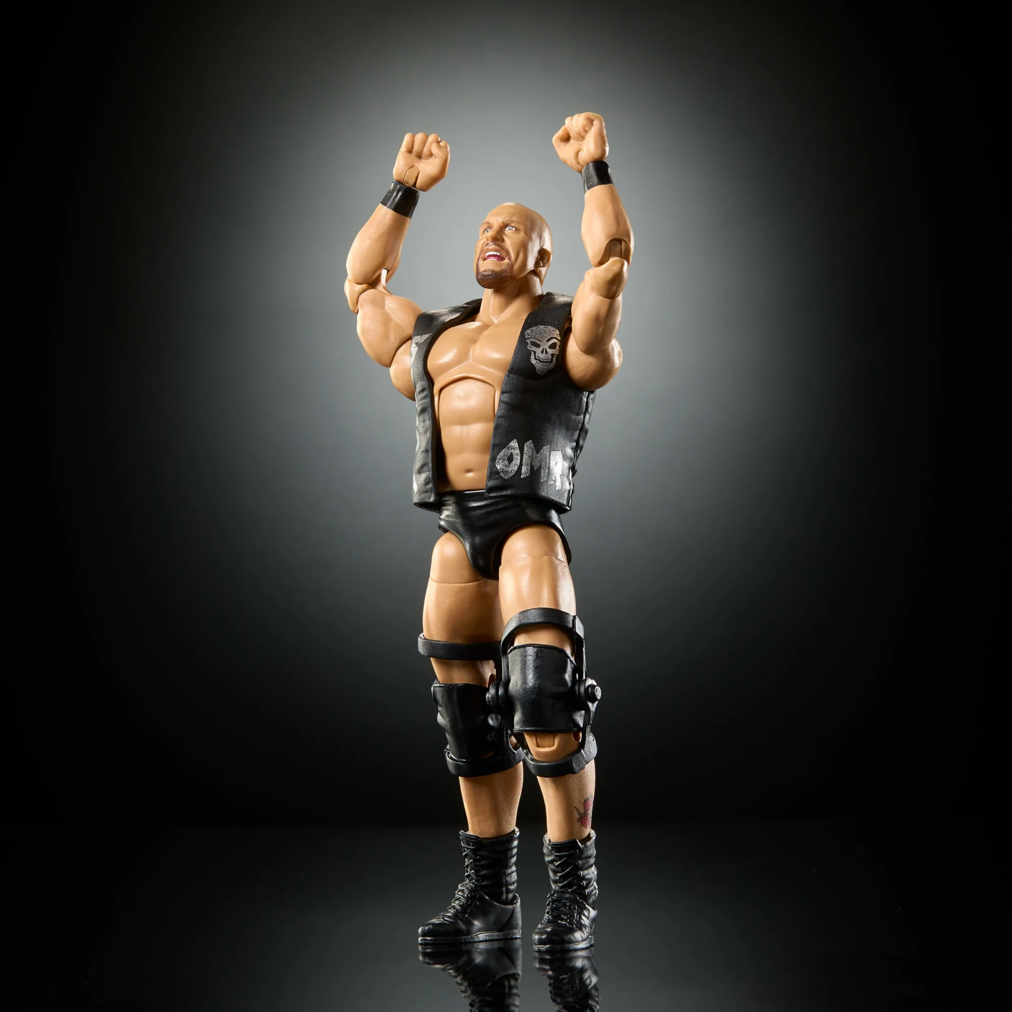 WWE Elite Stone Cold Steve Austin Action Figure, Greatest Hits 2025 Set, 6-Inch Collectible & Accessories - Image 3
