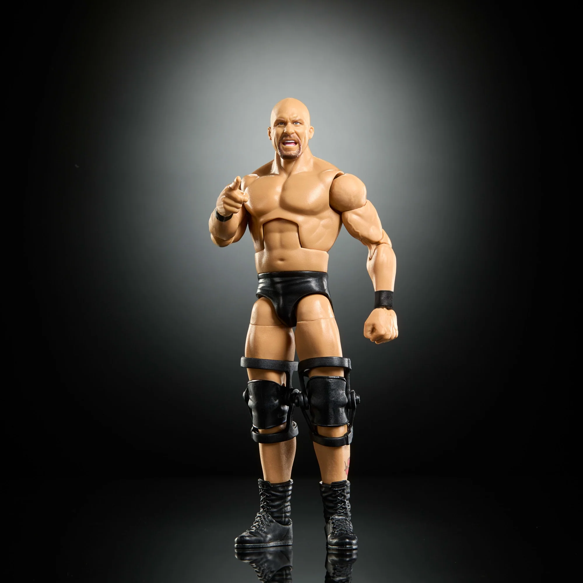 WWE Elite Stone Cold Steve Austin Action Figure, Greatest Hits 2025 Set, 6-Inch Collectible & Accessories - Image 5