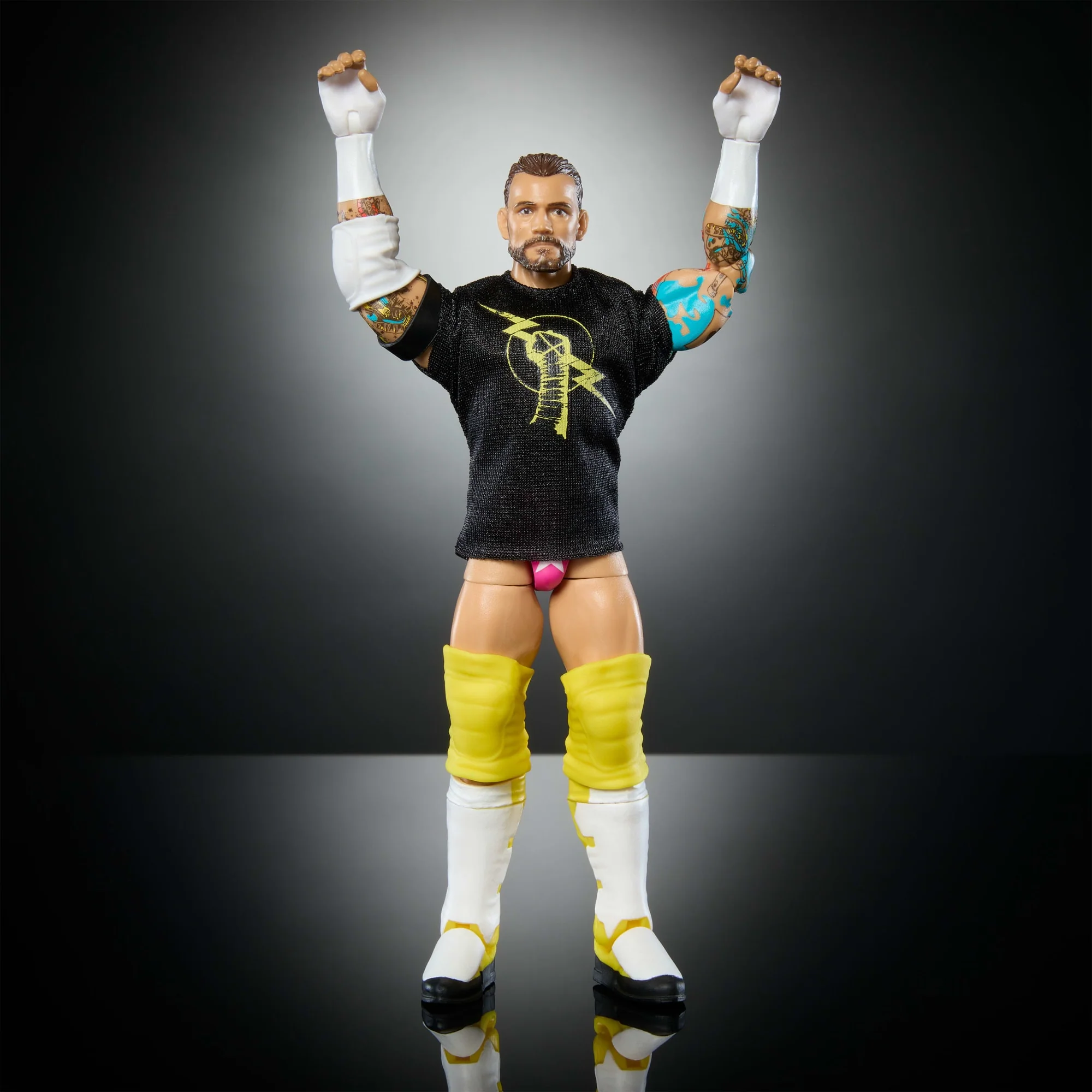 WWE Figura de Acción Elite Cm Punk amarillo - Image 5