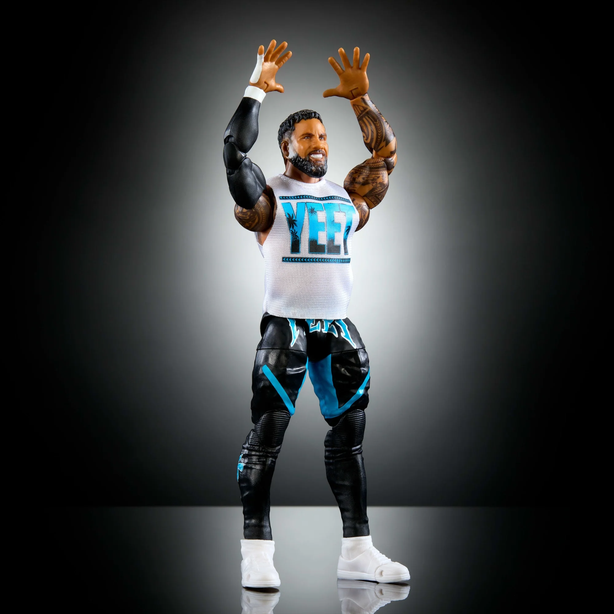WWE Figura de Acción Elite Jey Uso azul - Image 5
