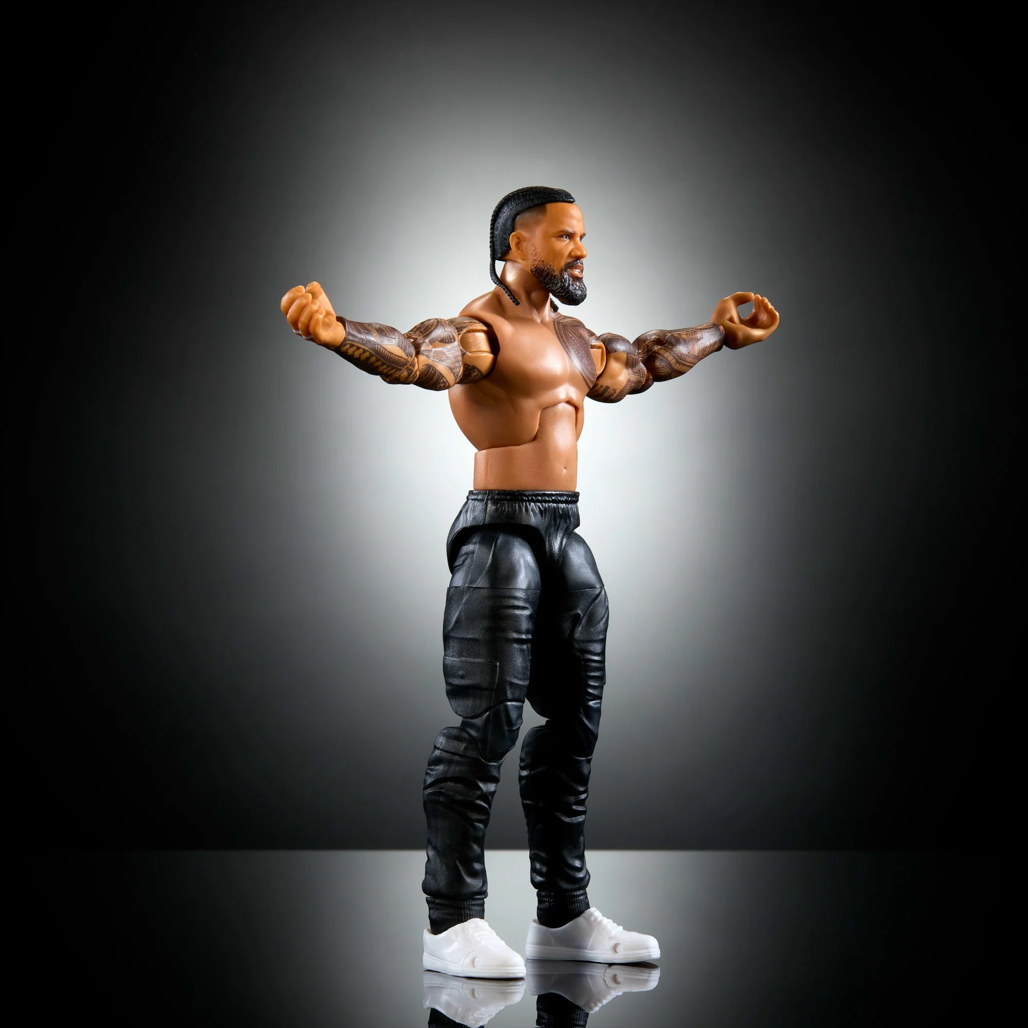 WWE Figura de Acción Elite Jimmy Uso rojo - Image 5