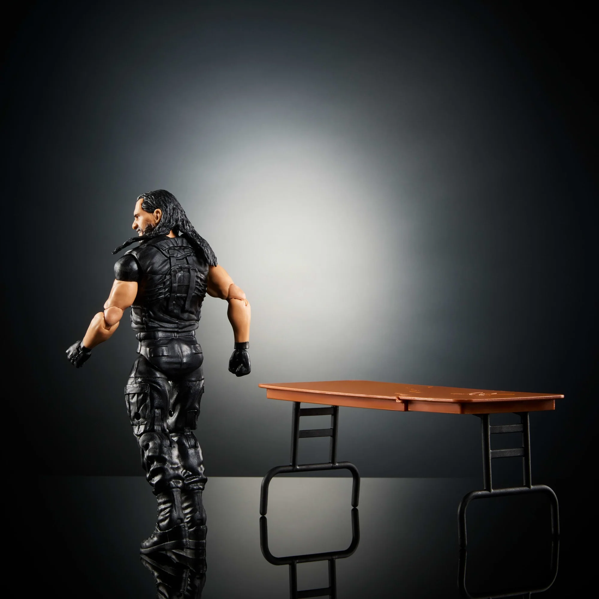 WWE Figura de Acción Elite Seth Rollins negro - Image 6