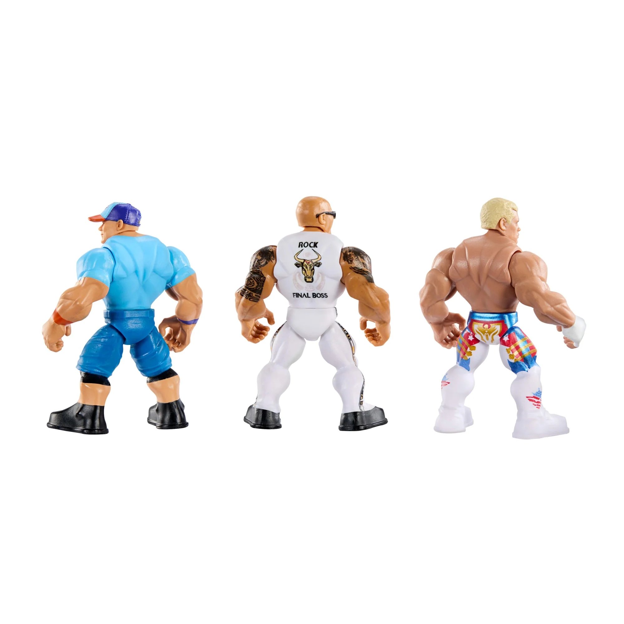 WWE Knuckle Crunchers Action Figures 3-Pack With 8 Accessories, Bone-Crunching Movement - Image 4