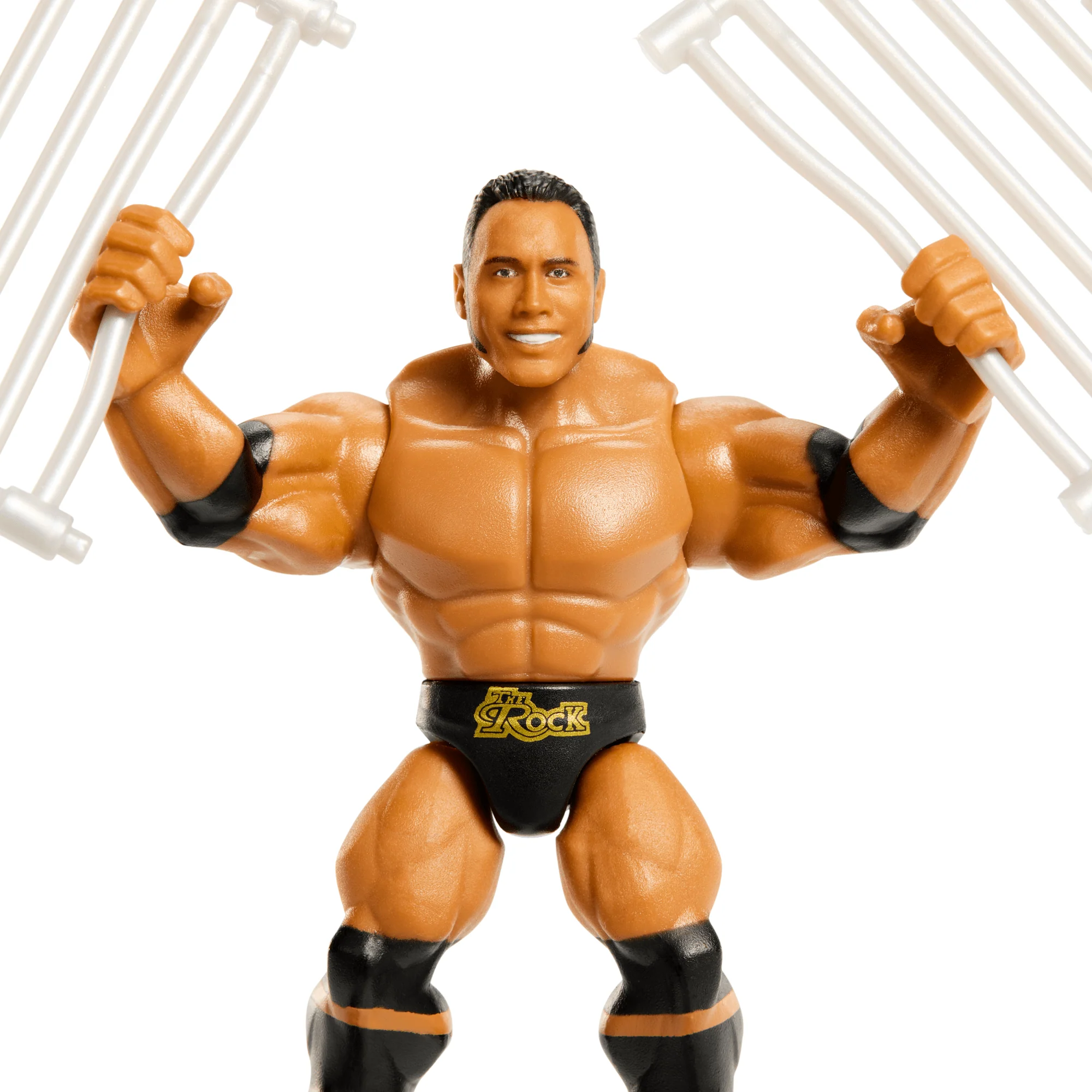 Wwe®  Knuckle Crunchers™  Figurine Articulée et Access.  The Rock® - Image 5