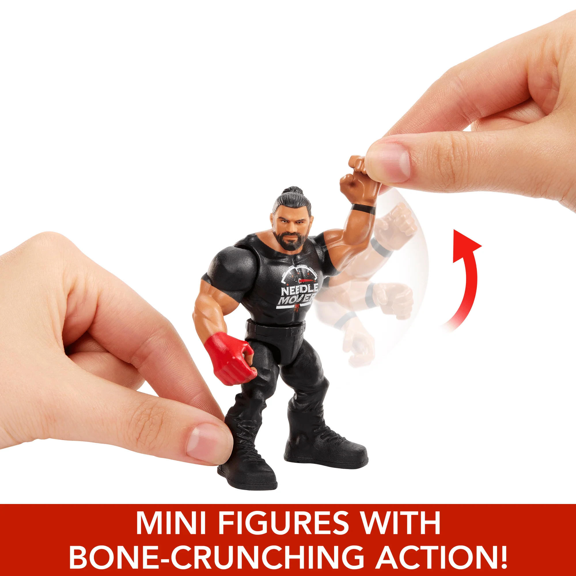 WWE Action Figure Knuckle Crunchers Roman Reigns With Battle Accessory - Image 3