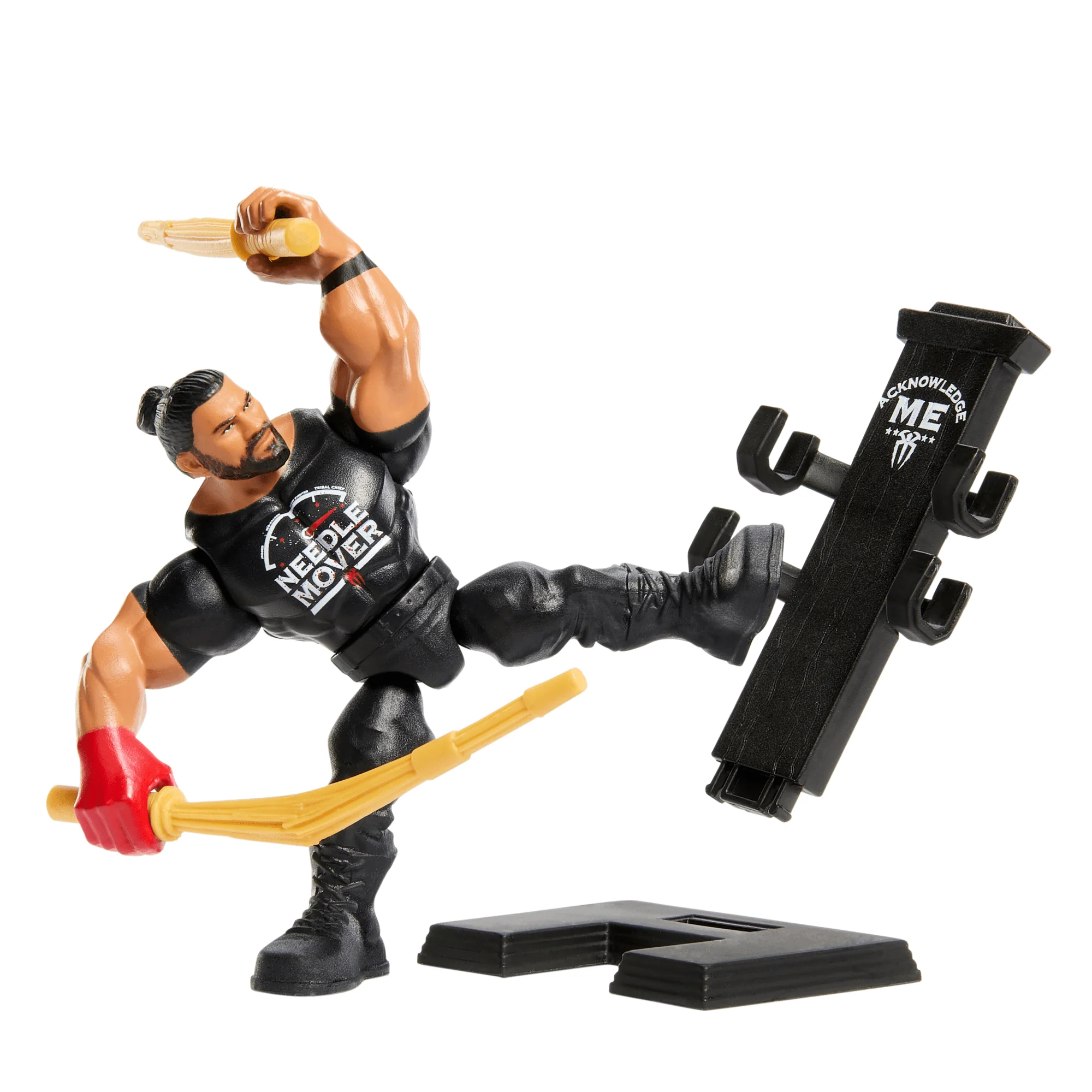 WWE Action Figure Knuckle Crunchers Roman Reigns With Battle Accessory - Image 6