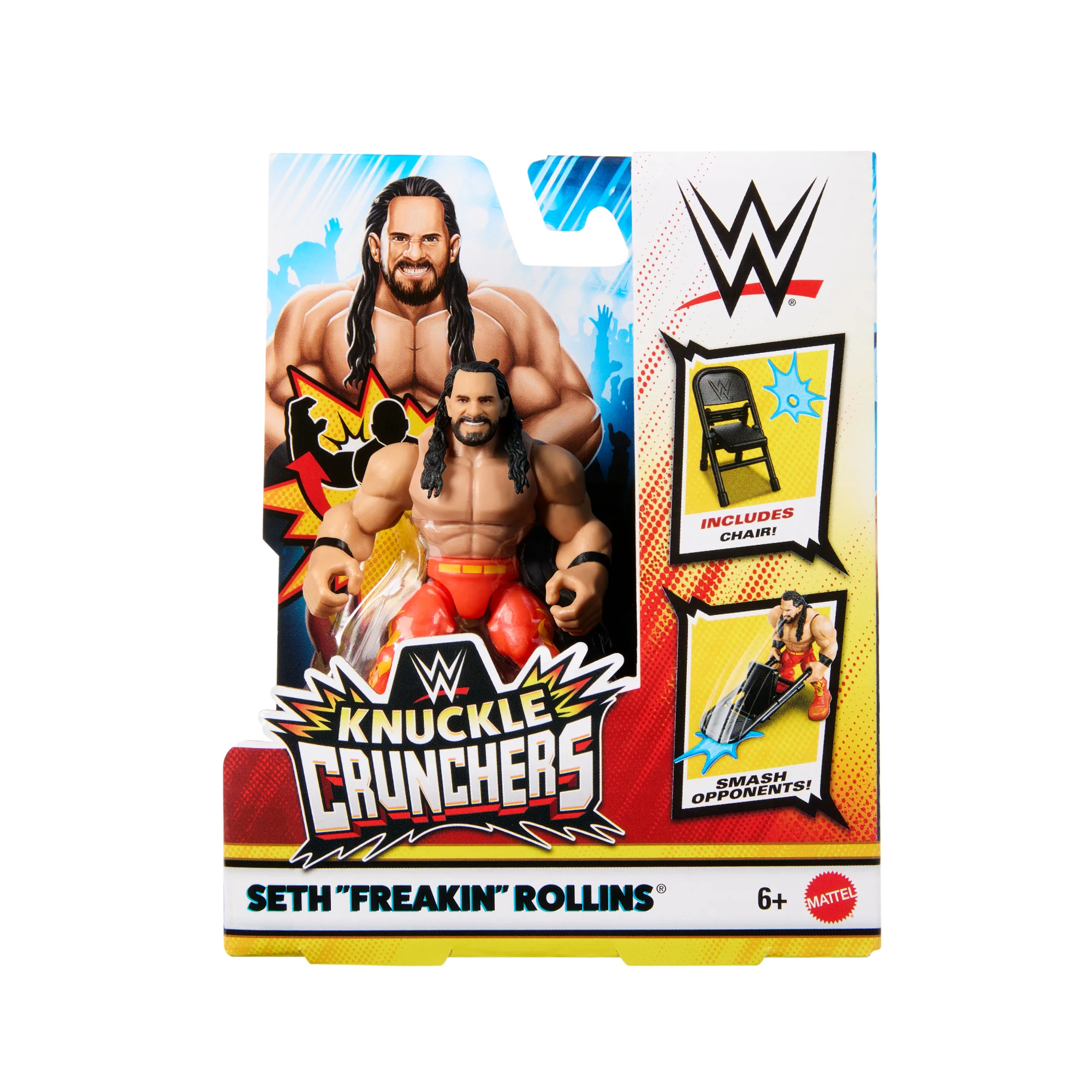 WWE Action Figure Knuckle Crunchers Seth Rollins With Battle Accessory - Image 2