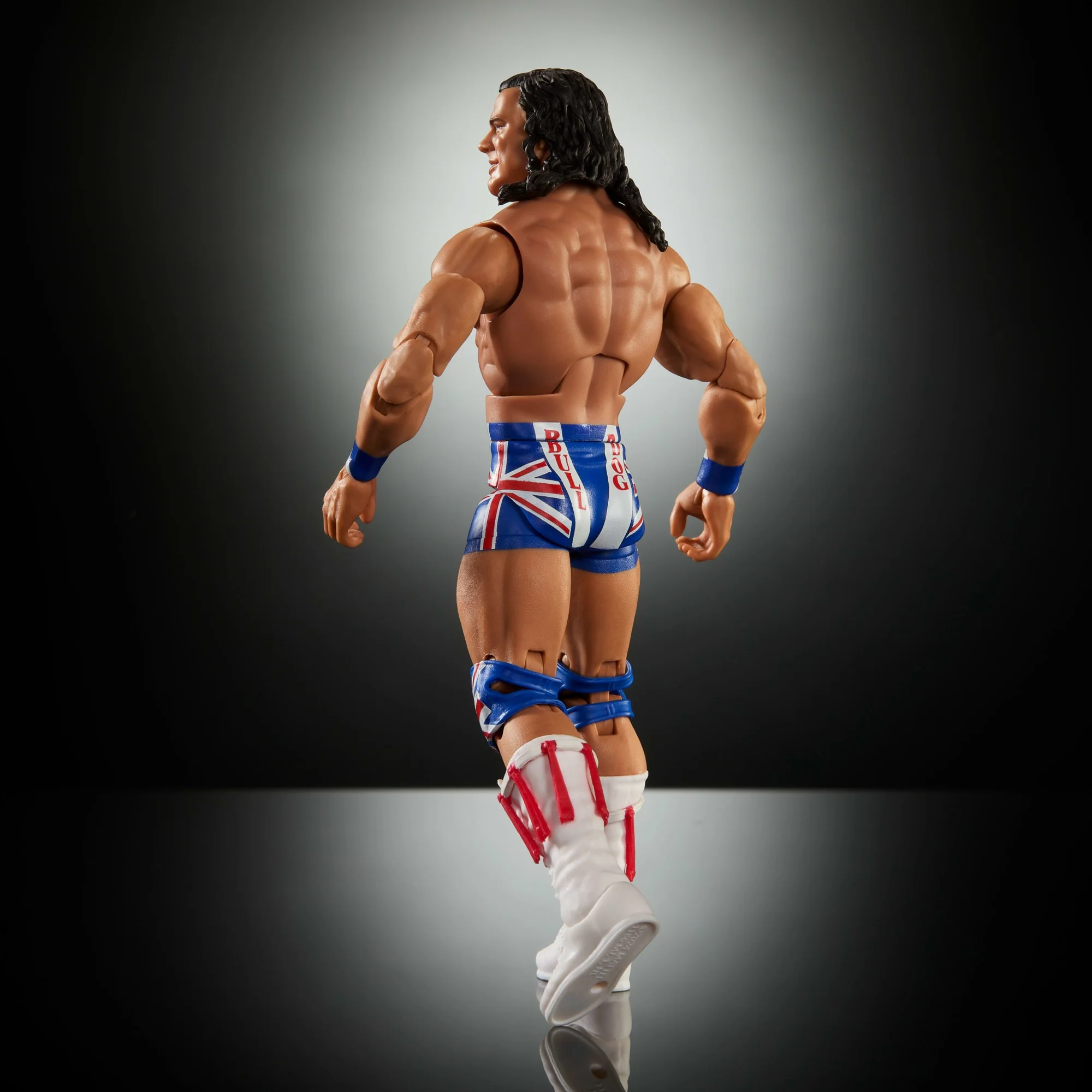 WWE Elite Legends British Bulldog Action Figure & Accessories, Series 29 6-Inch Collectible Set - Image 4