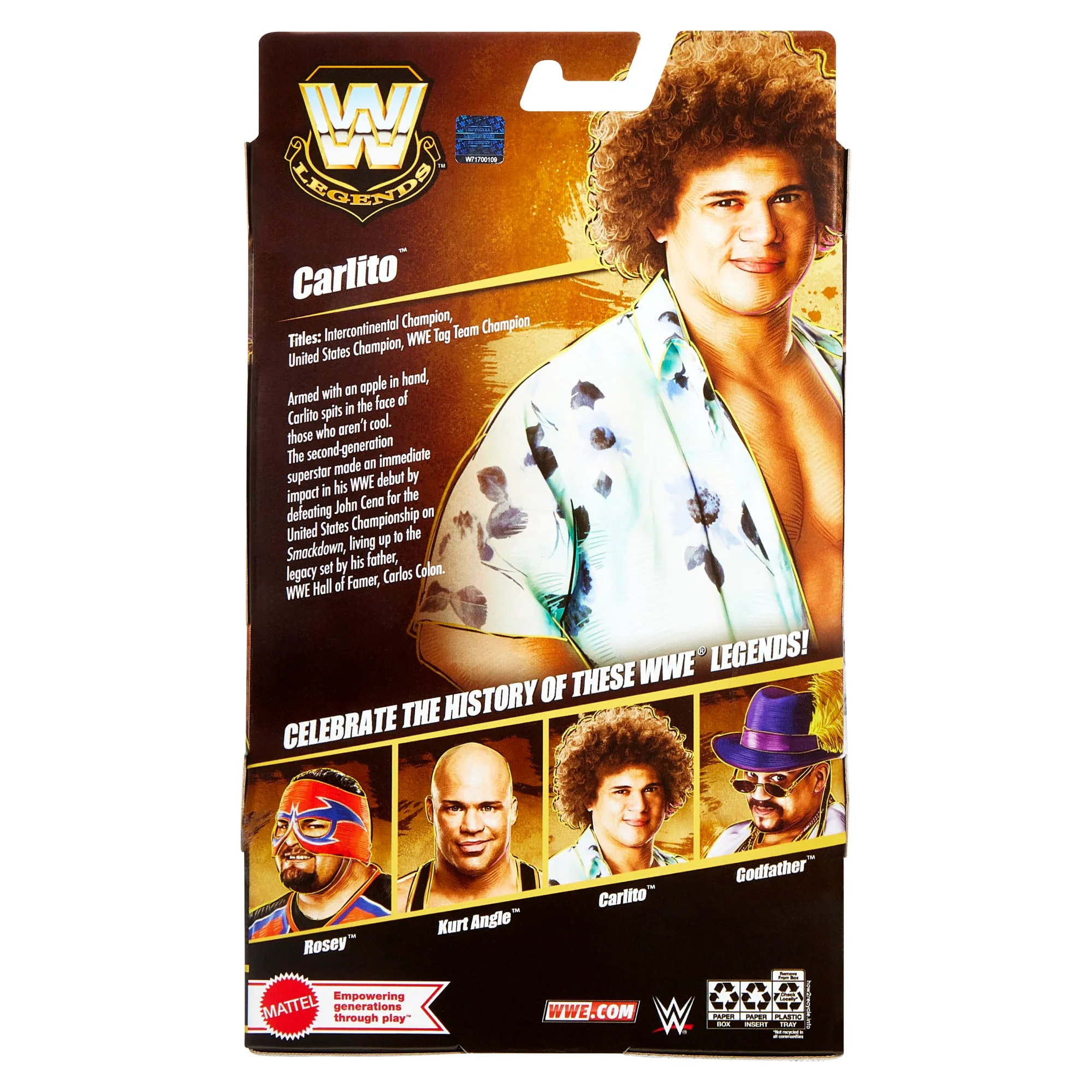 WWE Elite Legends Carlito Action Figure & Accessories, Series 26 Collectible Set, 6-inch - Image 3