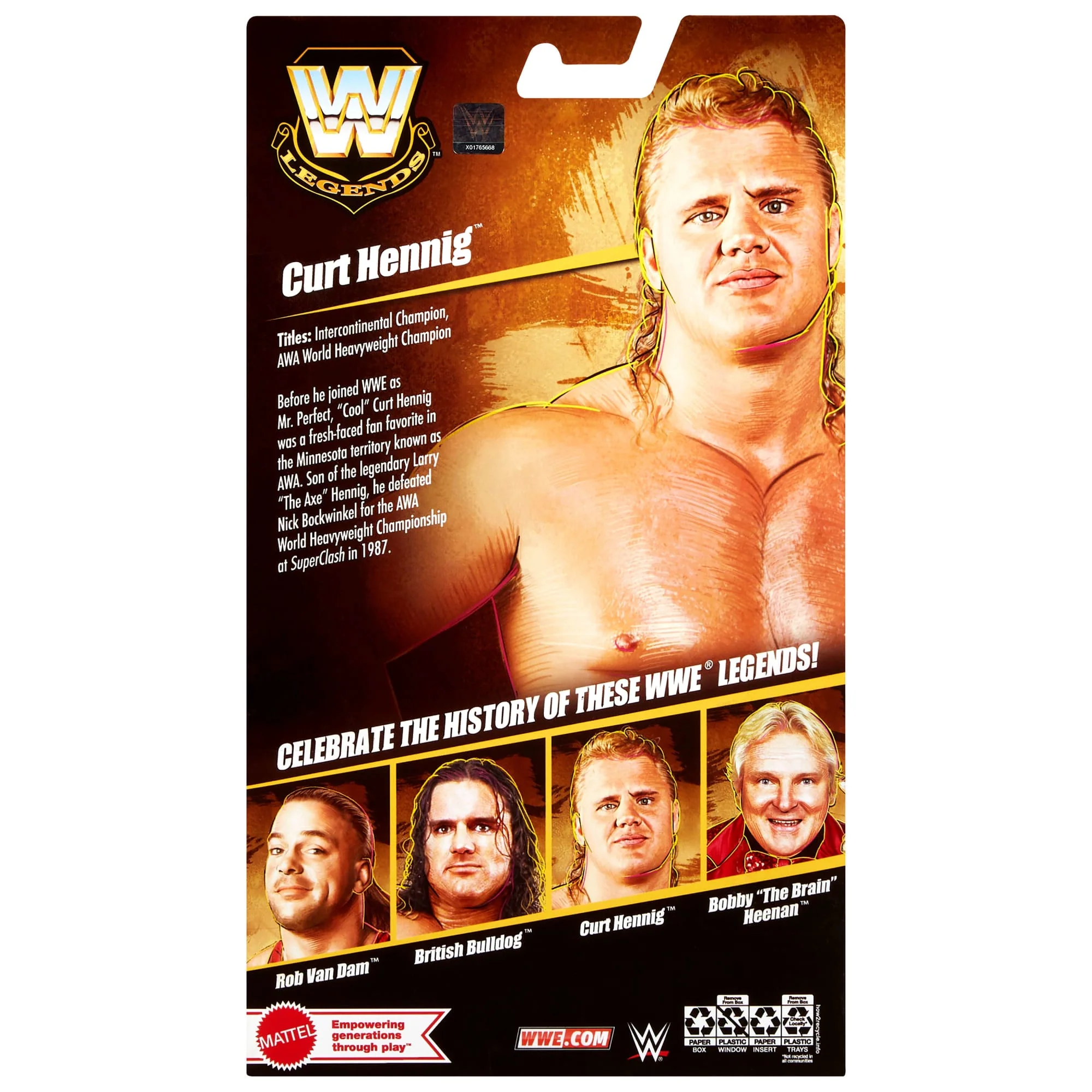 WWE Elite Legends Curt Hennig Action Figure & Accessories, Series 29 6-Inch Collectible Set - Image 6