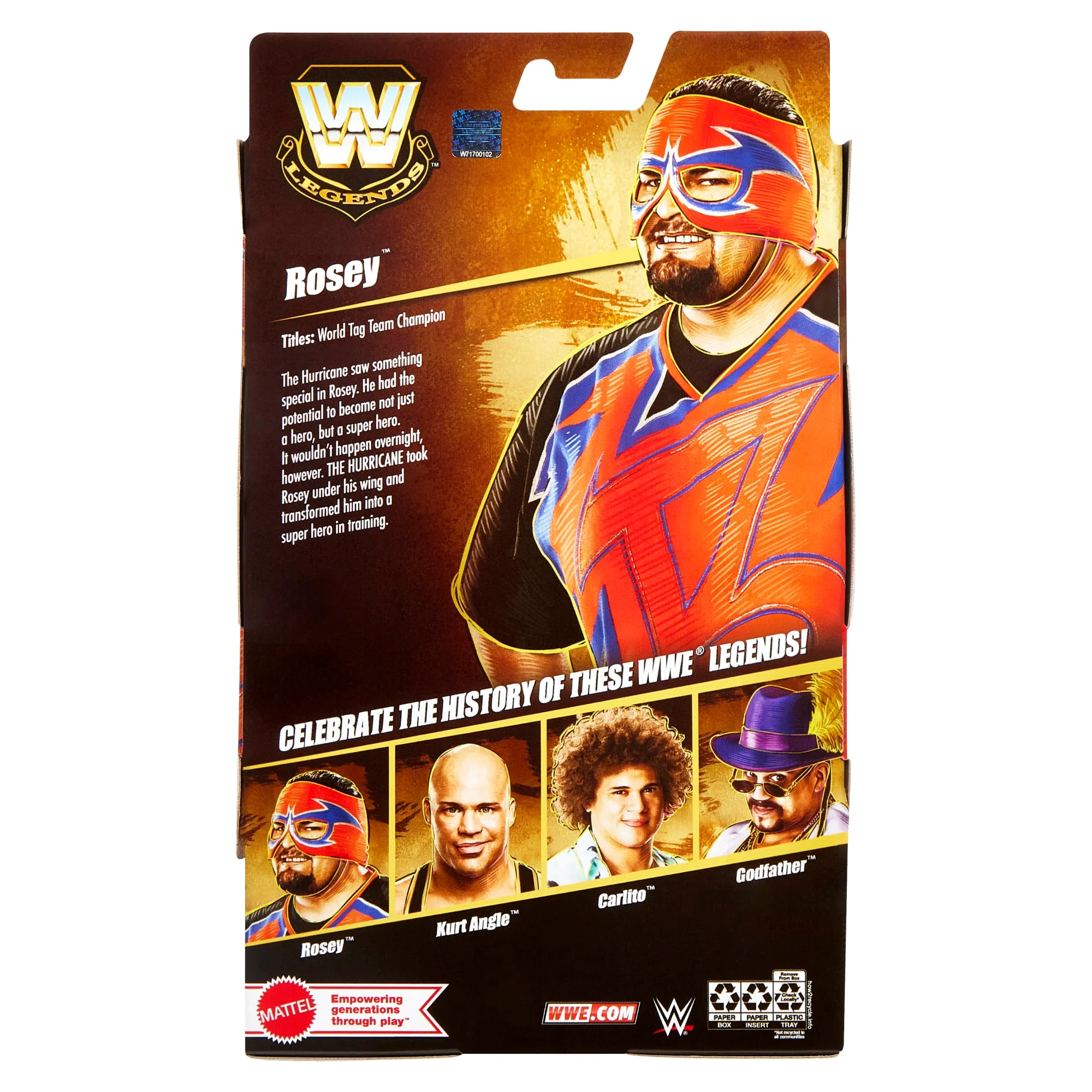 Wwe Collection Elite Legends Série26 Figurine Rosey - Image 3