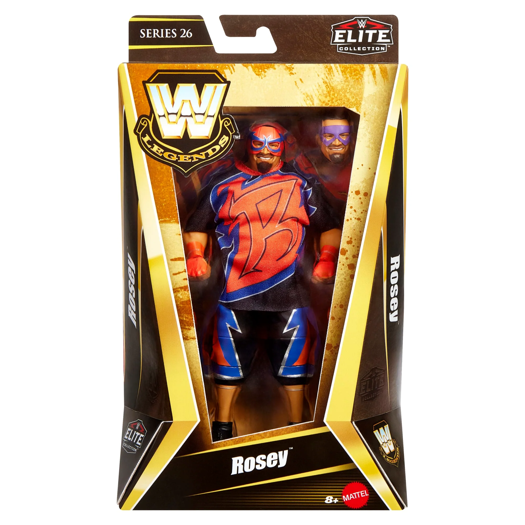 WWE Elite Legends Rosey Action Figure & Accessories, Series 26 Collectible Set, 6-inch - Image 2
