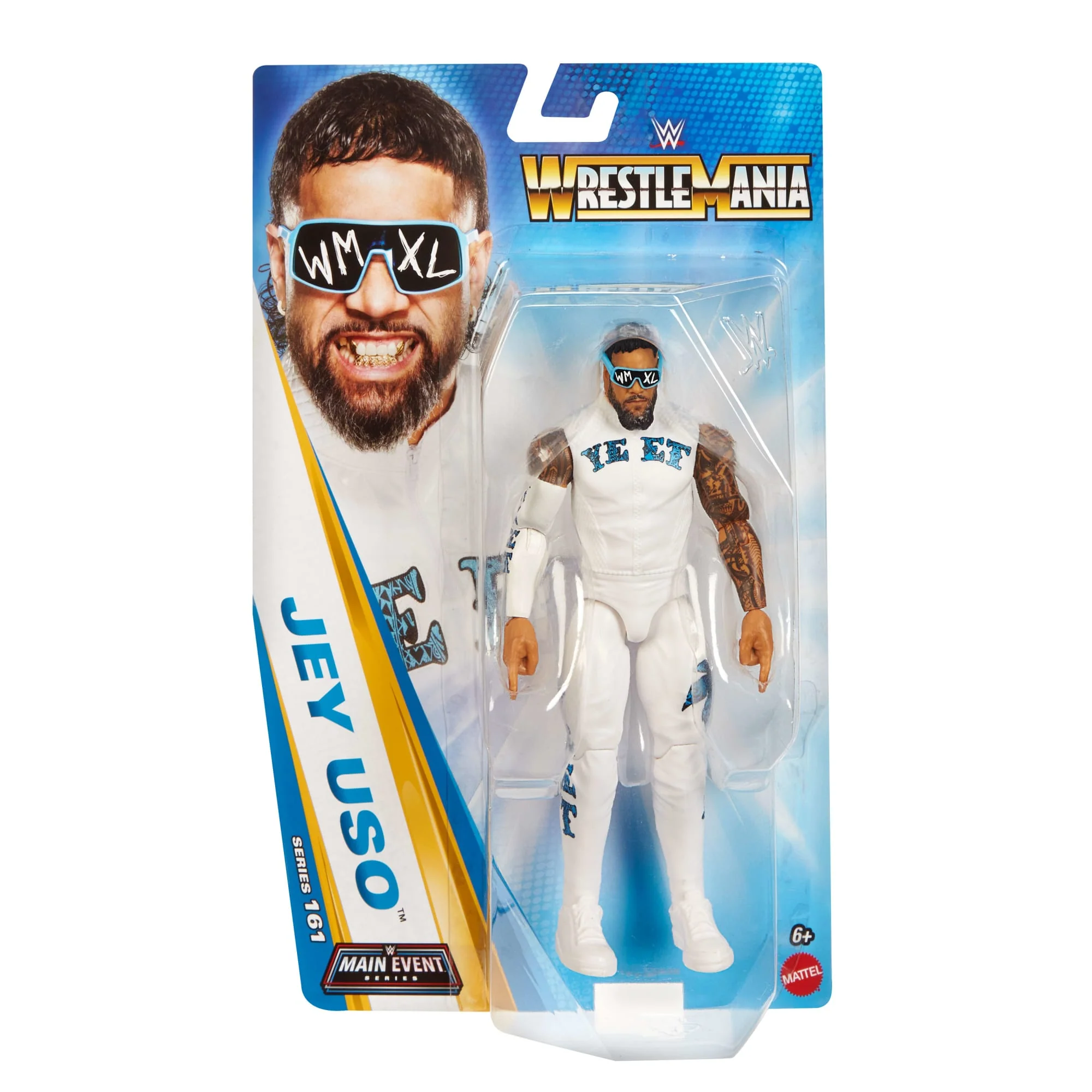 WWE Jey Uso Action Figure, Main Event Series #161, 6-Inch Collectible With Articulation - Image 6