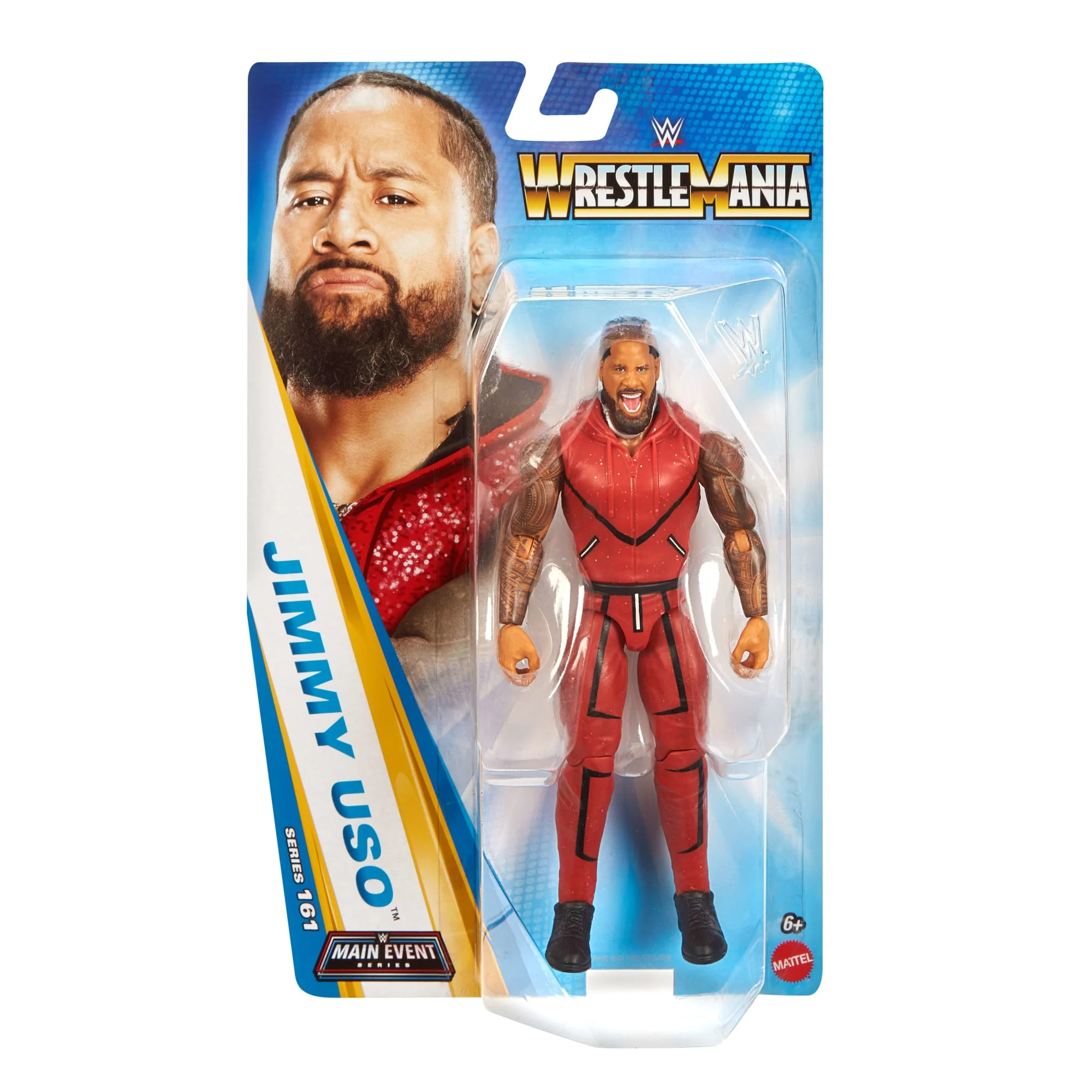 WWE Jimmy Uso Action Figure, Main Event Series #161, 6-Inch Collectible With Articulation - Image 6