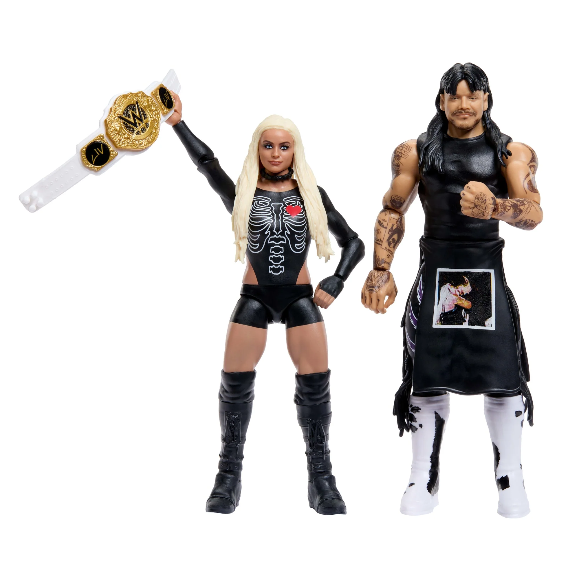 WWE Main Event Showdown Dirty Dominik Mysterio & Liv Morgan Action Figures Set, Series #25, 6-Inch - Image 5