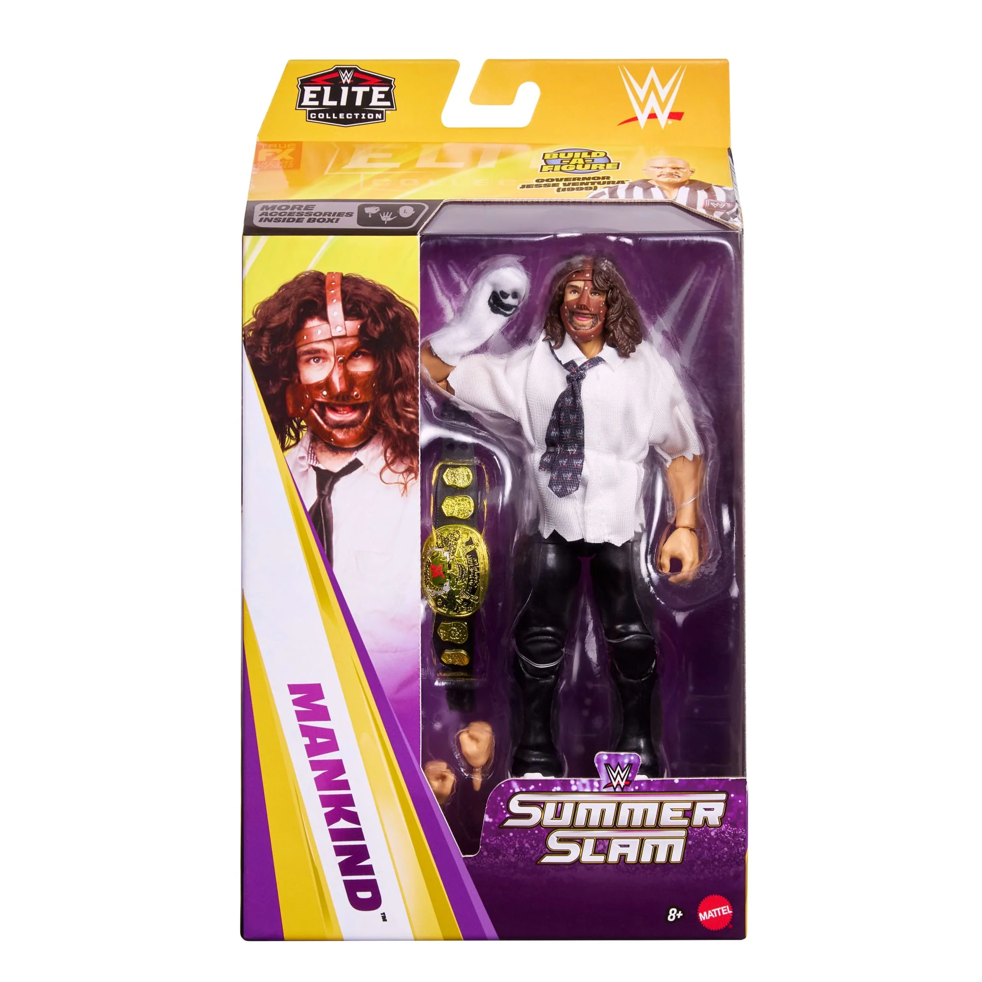 WWE Elite Collection Premium Live Event Mankind Action Figure Set, Summerslam Series Collectible - Image 2