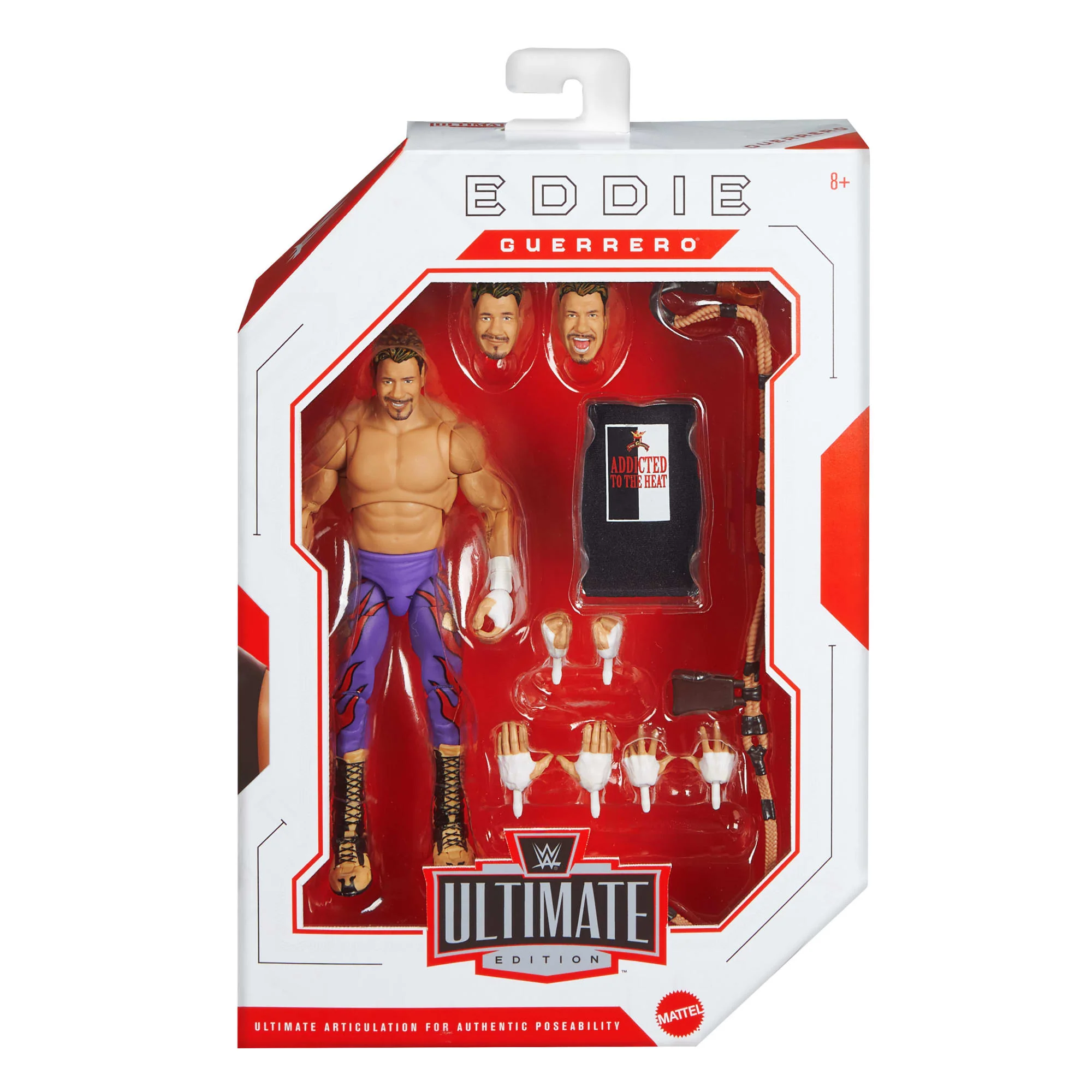 WWE Ultimate Edition Eddie Guerrero Action Figure & Accessories Set, 6-Inch Collectible Superstar - Image 6