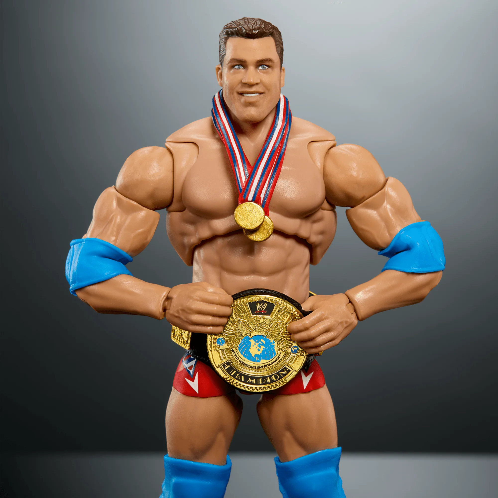 WWE Ultimate Edition Kurt Angle Action Figure & Accessories Set, 6-inch Collectible, 30 Articulation Points - Image 3