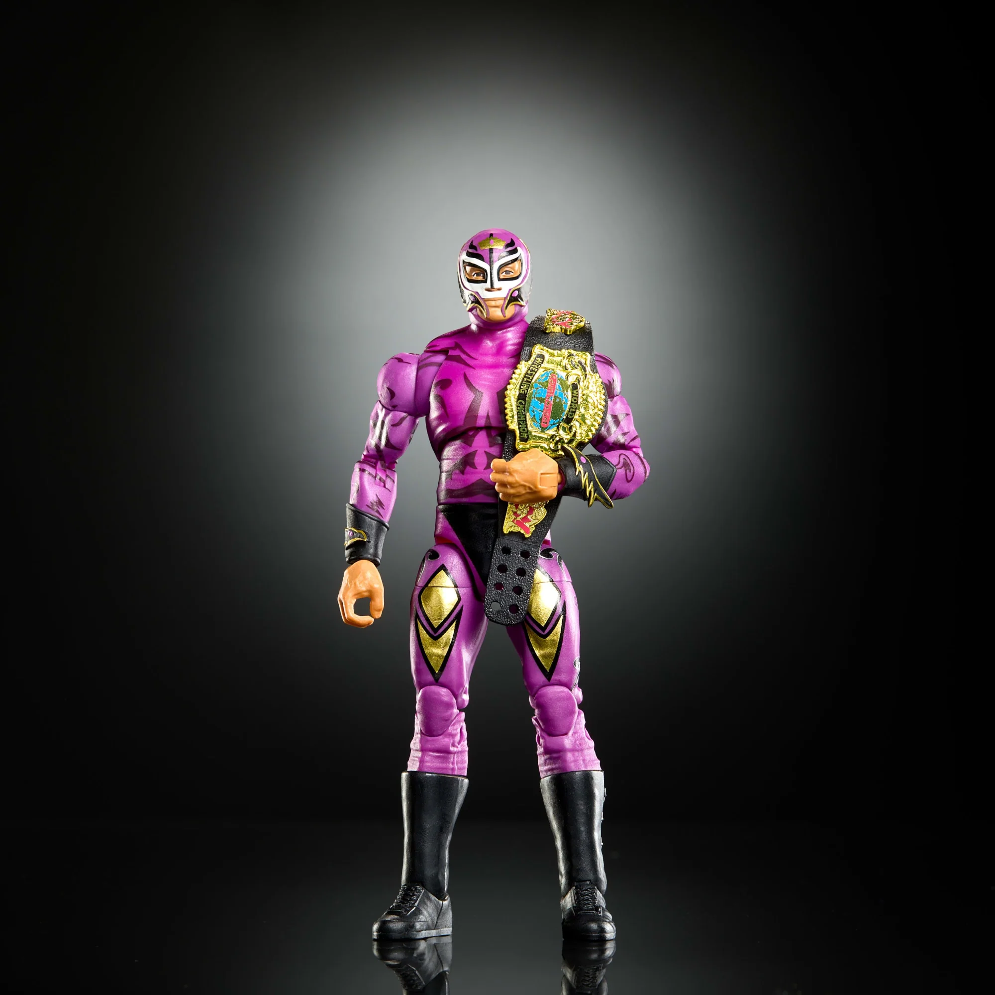 WWE Legends Ultimate Edition Rey Mysterio Action Figure & Accessories Set, 6-Inch Collectible - Image 5