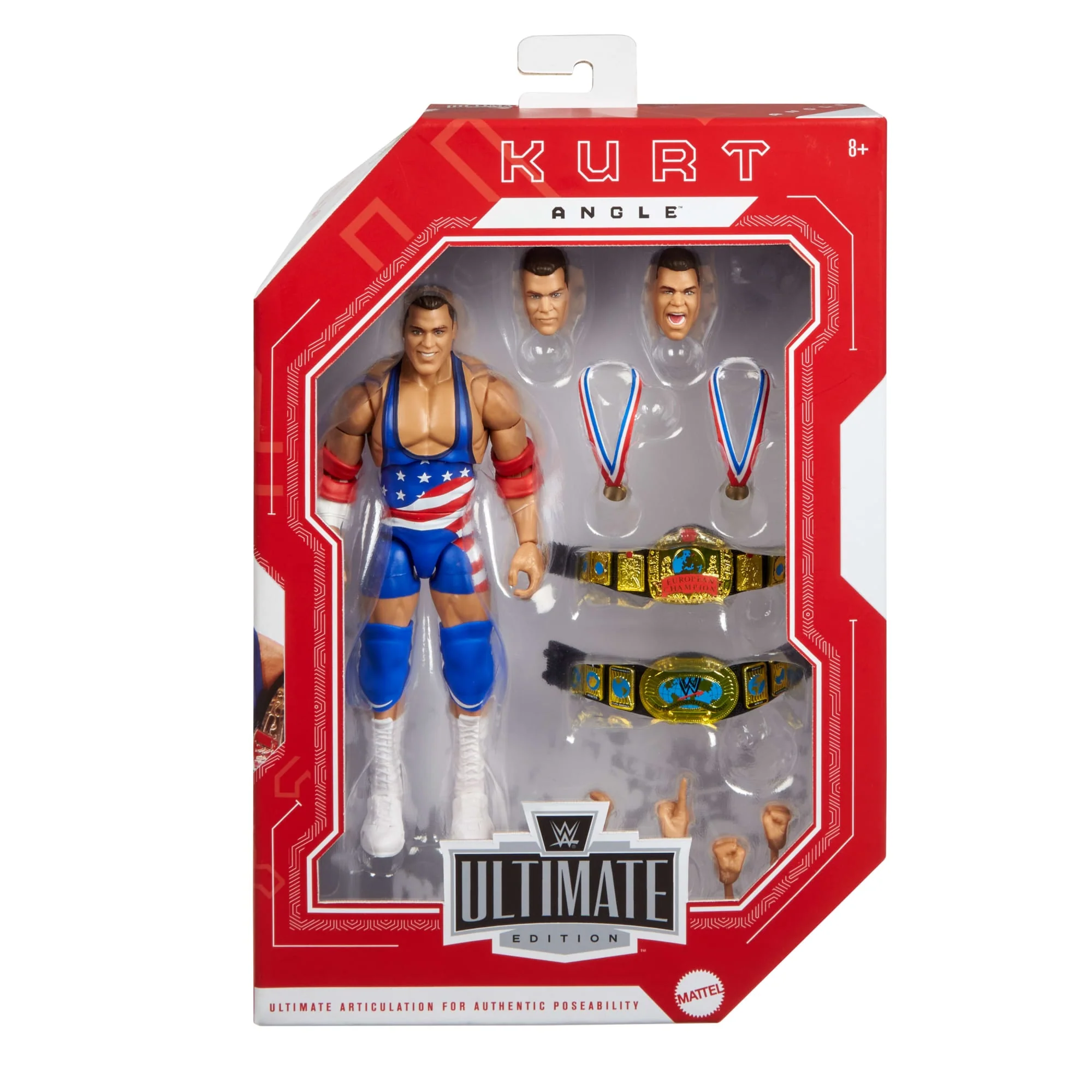 WWE Ultimate Edition Monday Night War Kurt Angle Action Figure & Accessories Collectible Set, 6-Inch - Image 2