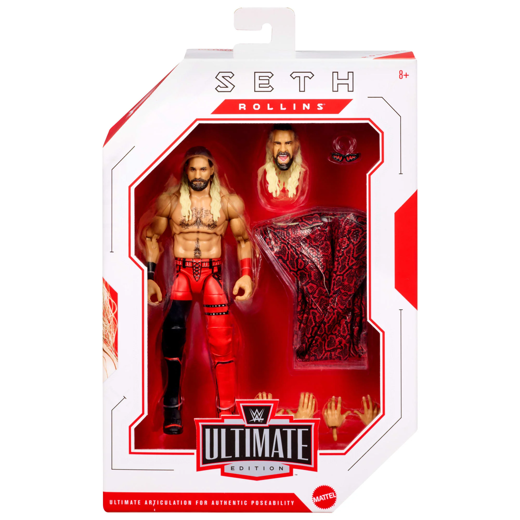 WWE Ultimate Edition Seth Rollins Action Figure & Accessories Set, Greatest Hits 6-Inch Collectible - Image 2