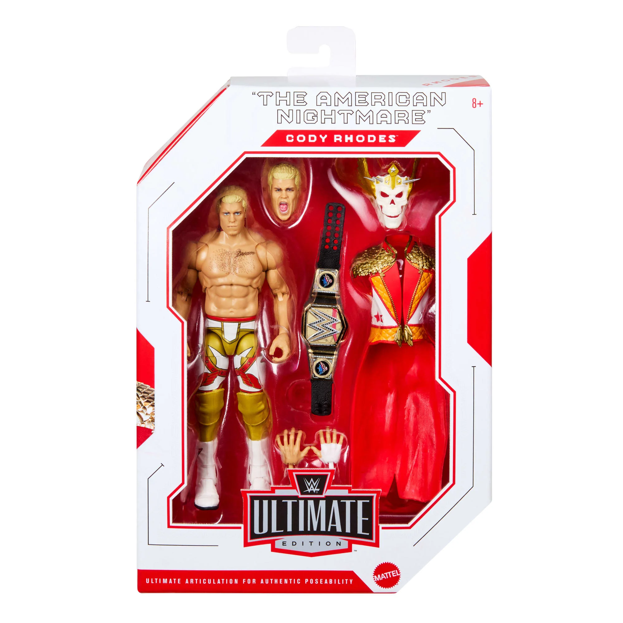 WWE Ultimate Edition Cody Rhodes Action Figure & Accessories Set, 6-Inch Collectible Superstar - Image 2