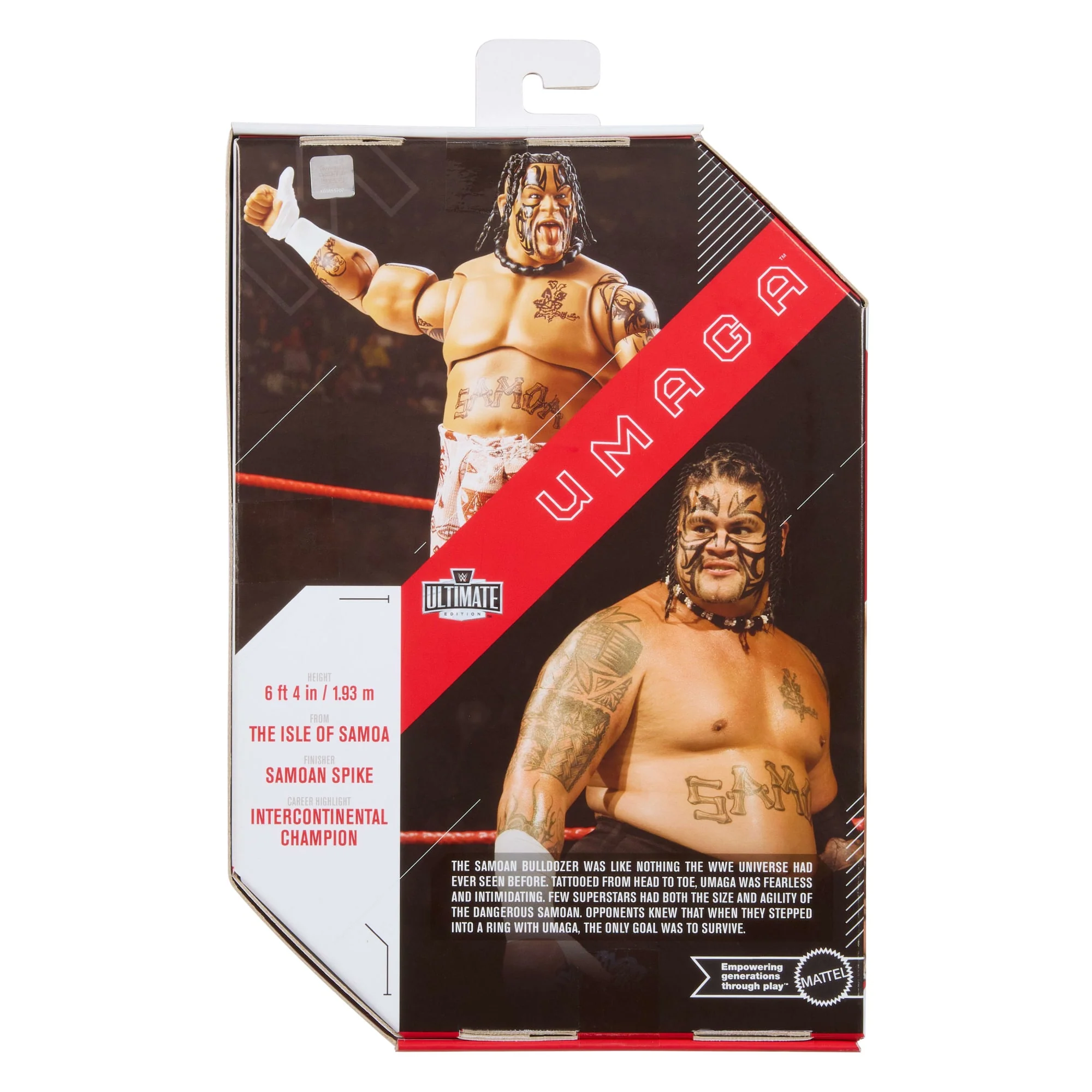WWE Ultimate Edition Umaga Action Figure & Accessories Set, 6-Inch Collectible Superstar - Image 6