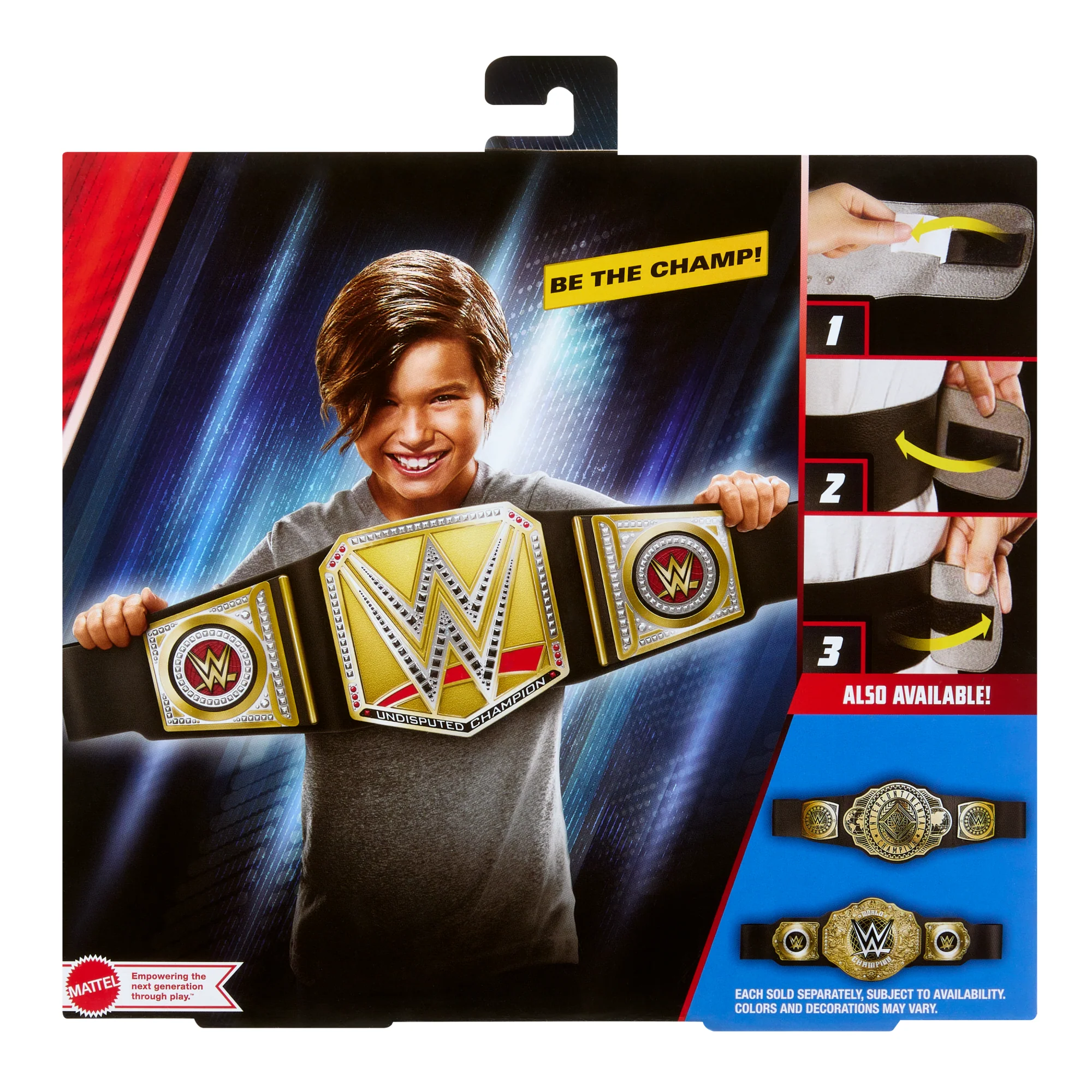 WWE Championship Title, Undisputed WWE Universal Role-Play & Costume, Leather-Like Belt - Image 6