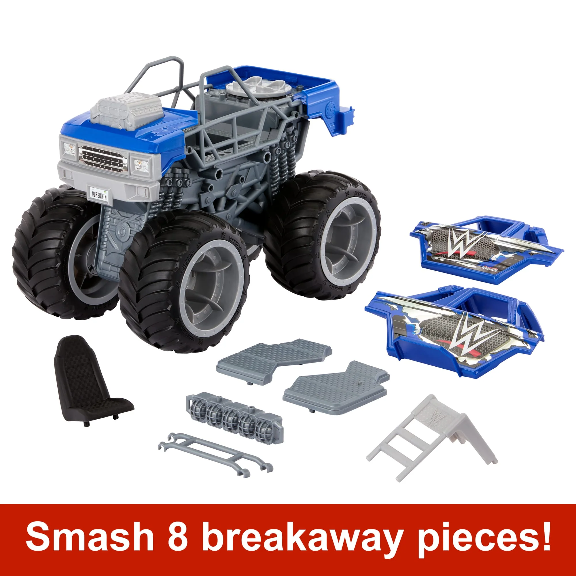 WWE Vehicle Wrekkin Slam Crusher Monster Truck - Image 3